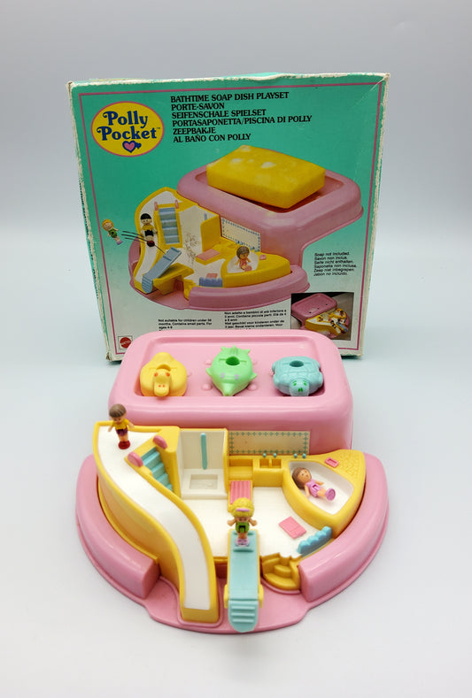 Polly pocket soap dish (pink variation) 100% complete with original packaging