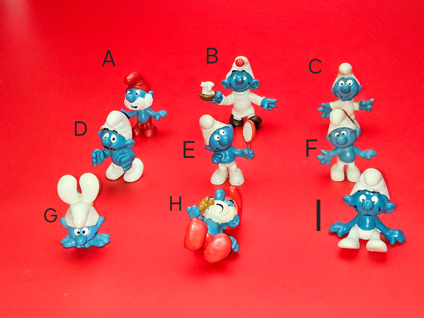 Vintage schleich smurf pick a smurf