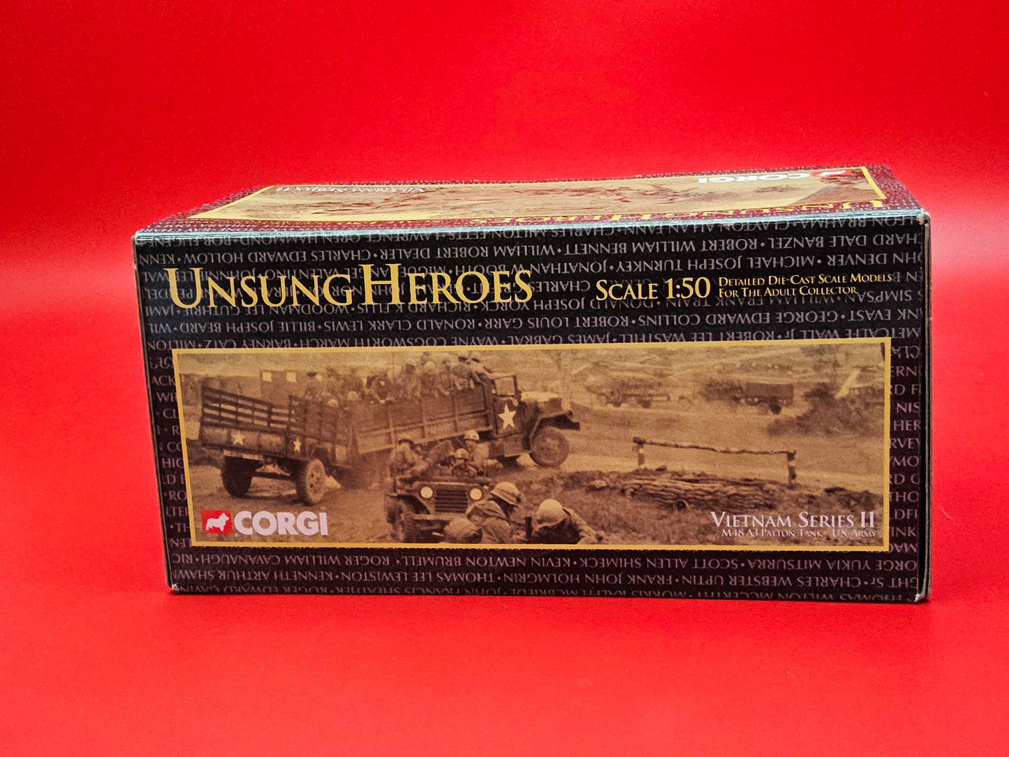 Corgi unsung heroes M48 A3 patron tank in original packaging