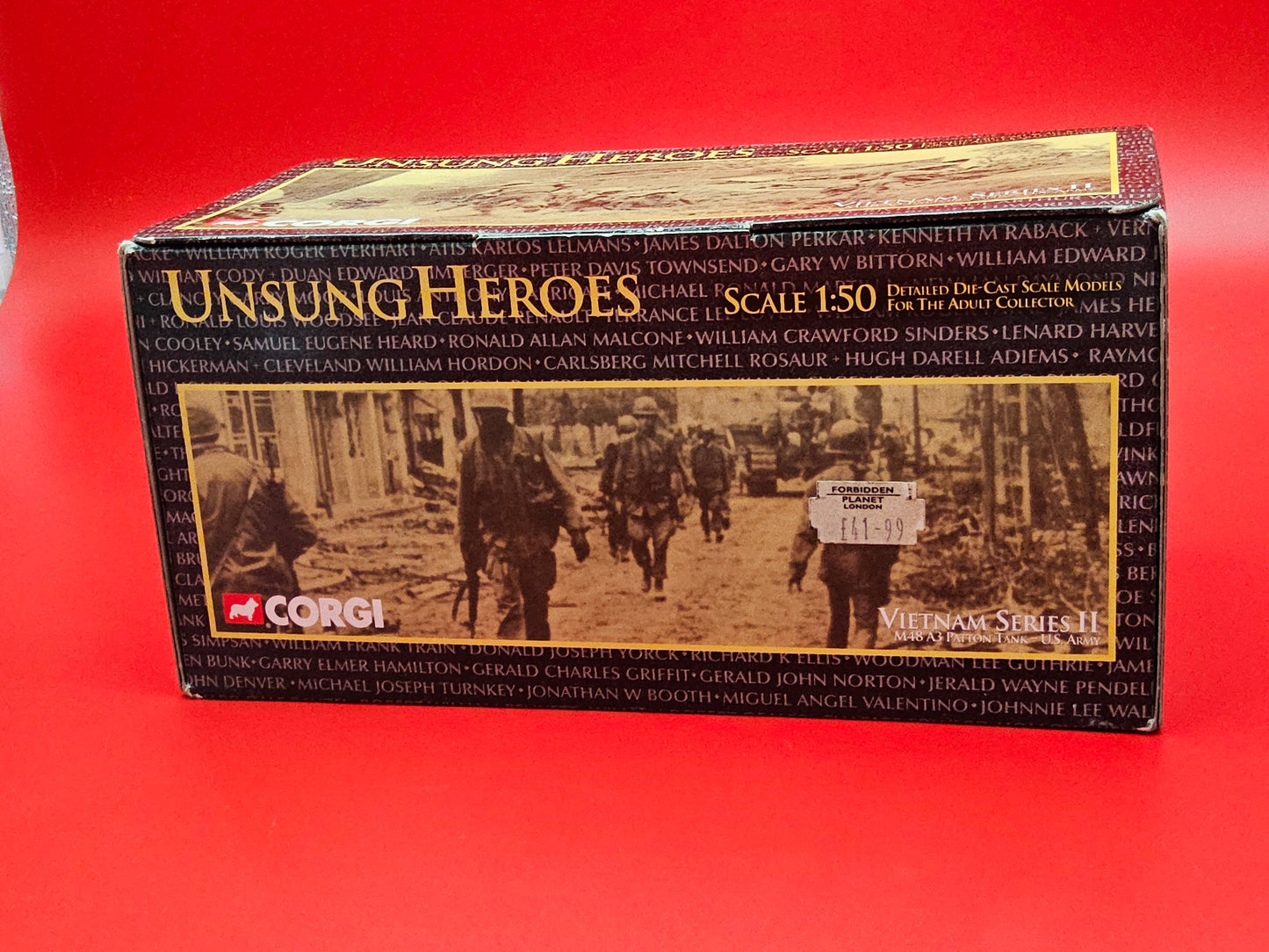 Corgi unsung heroes M48 A3 patron tank in original packaging