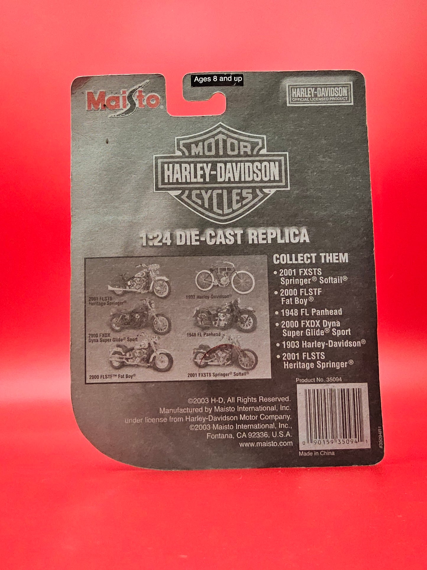Harley Davidson die cast model sealed in original packaging