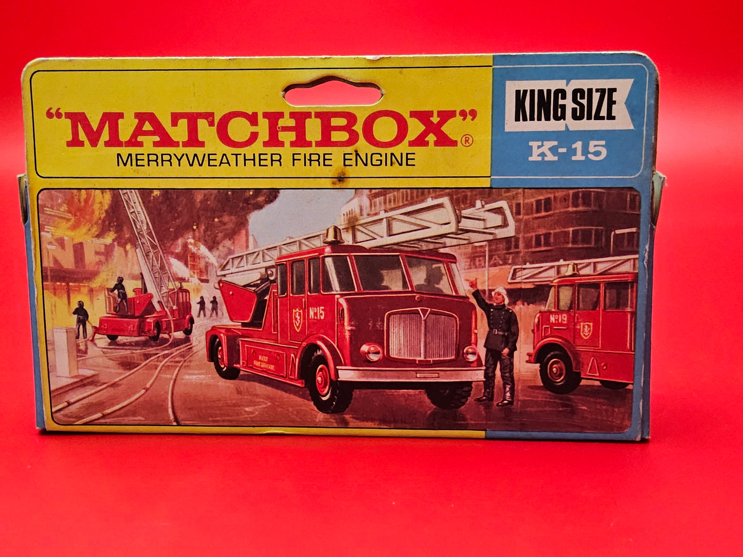 Matchbox #K15 merryweather fire engine sealed in original box