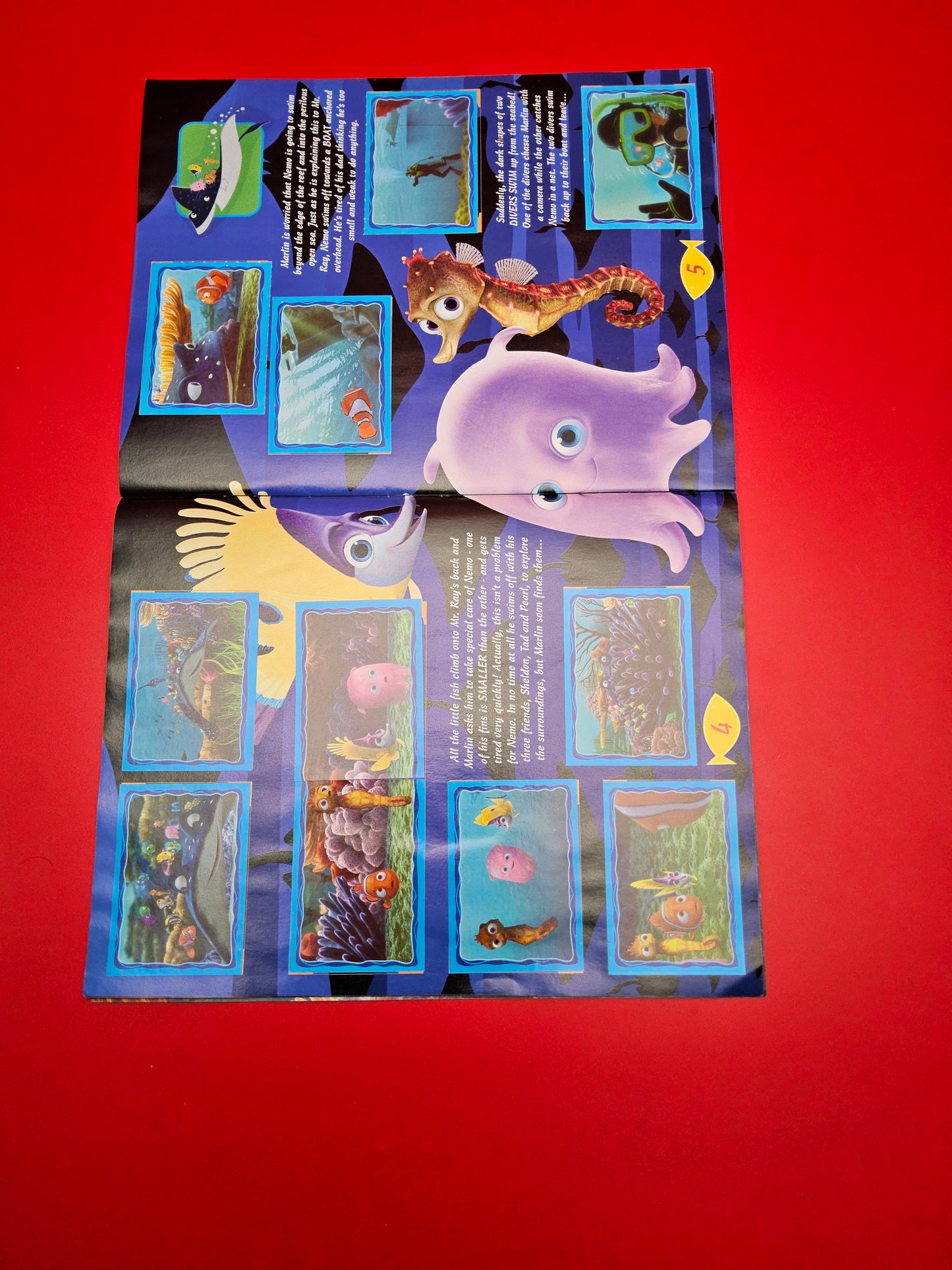 Finding Nemo sticker album 100% complete