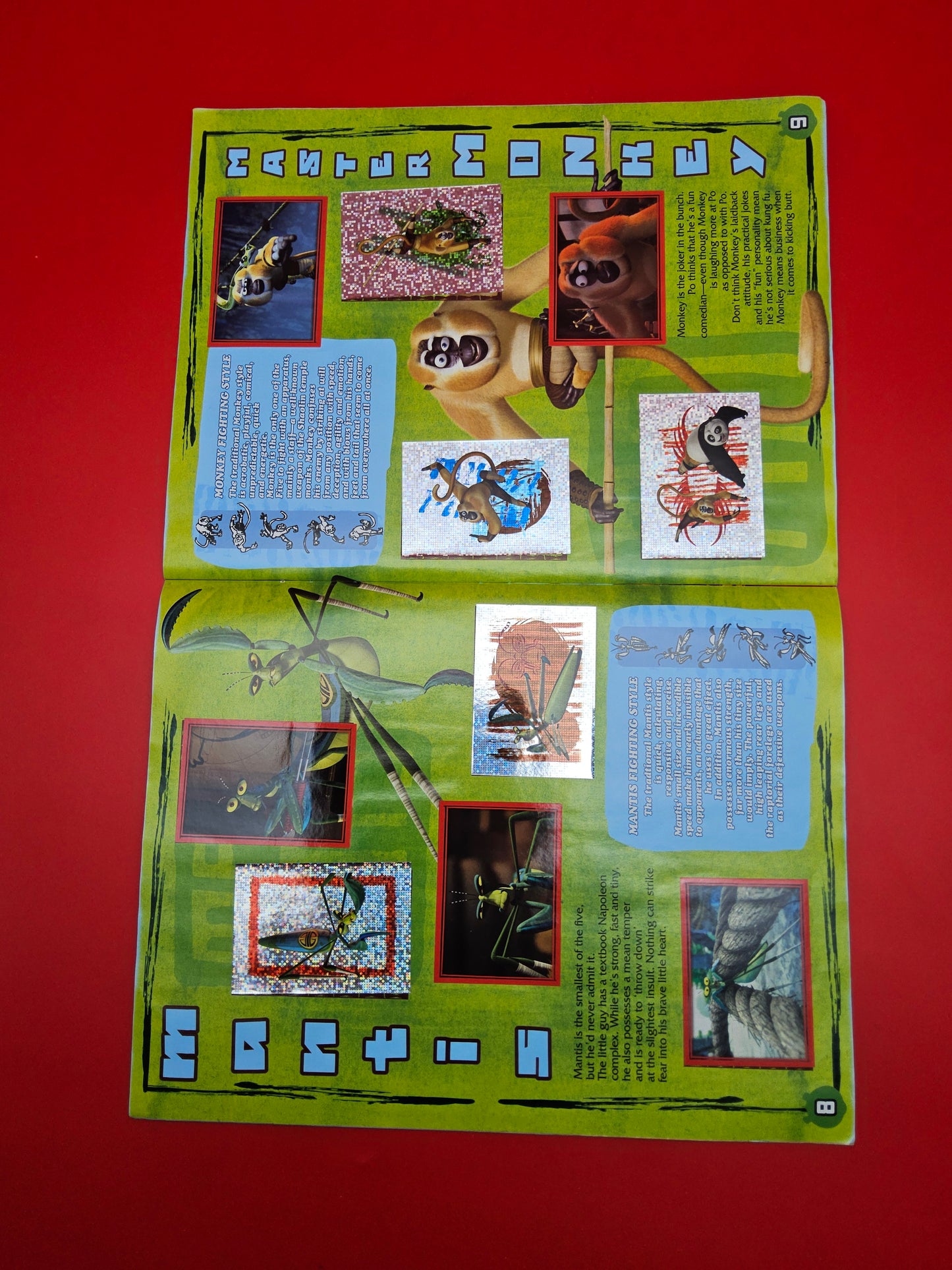 Kung fu panda sticker album 100% complete