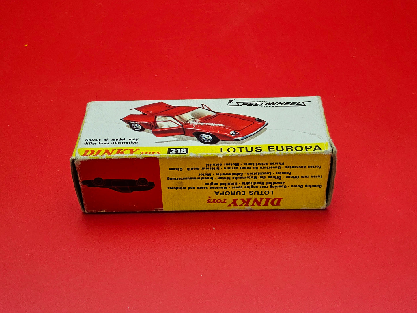 Dinky #218 Lotus europa with original box
