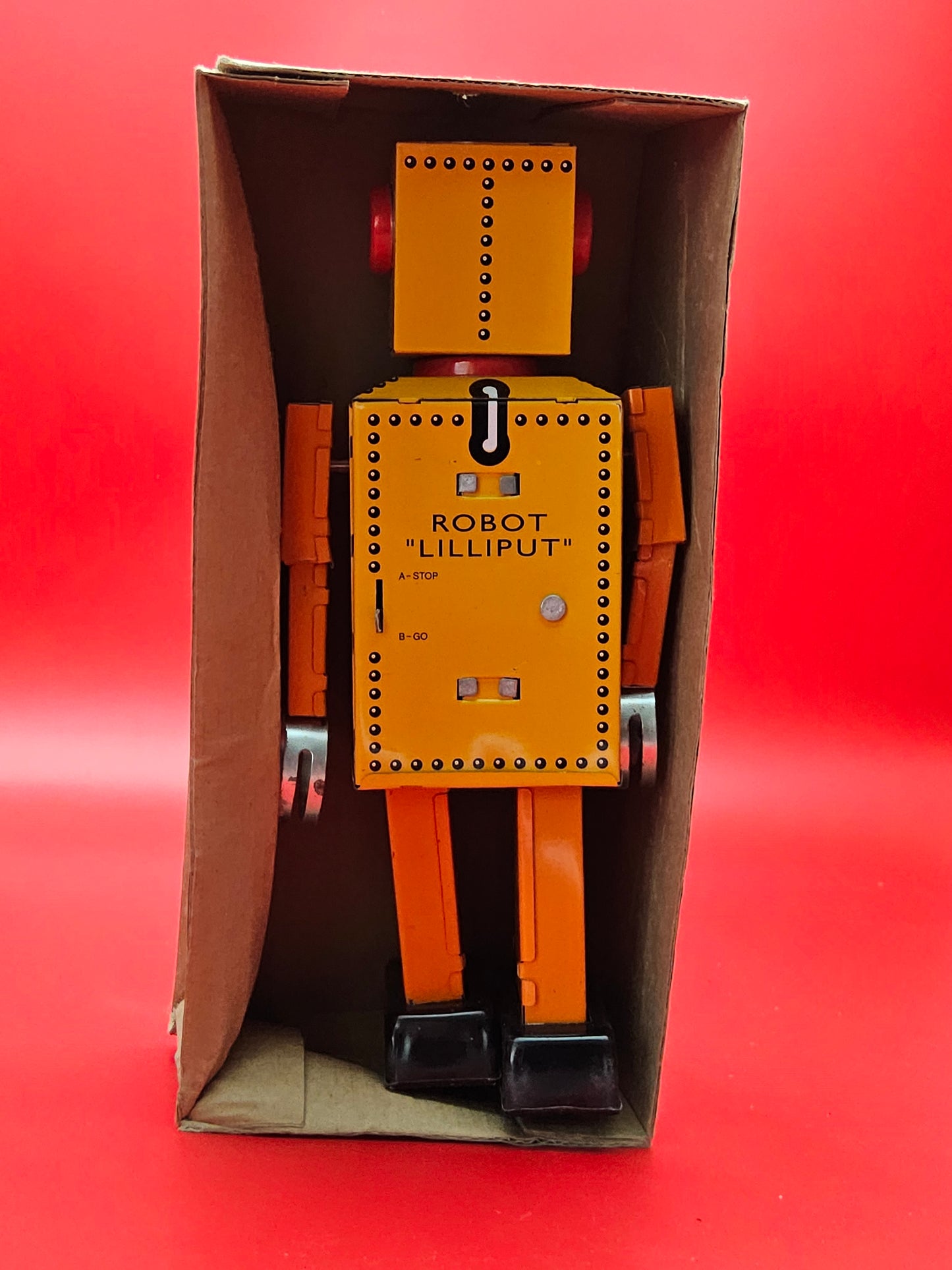 Tin plate robot reproduction toy