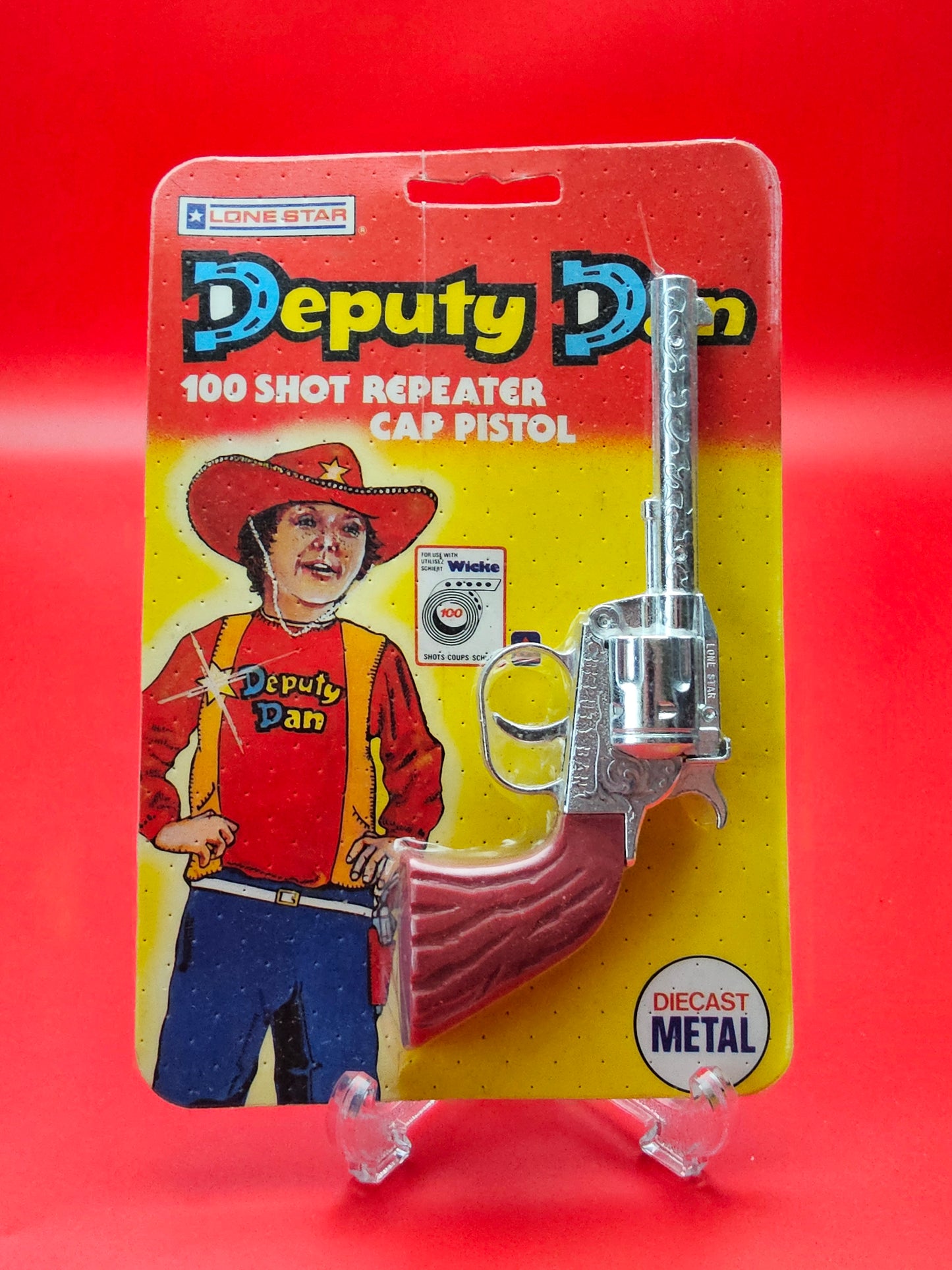 Vintage cap gun sealed in original packaging