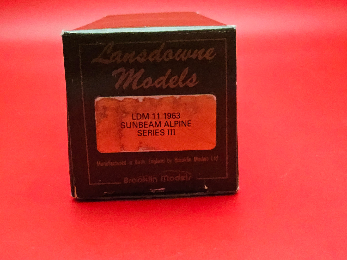 Lansdowne model #11 1963 sunbeam alpine series III with original box