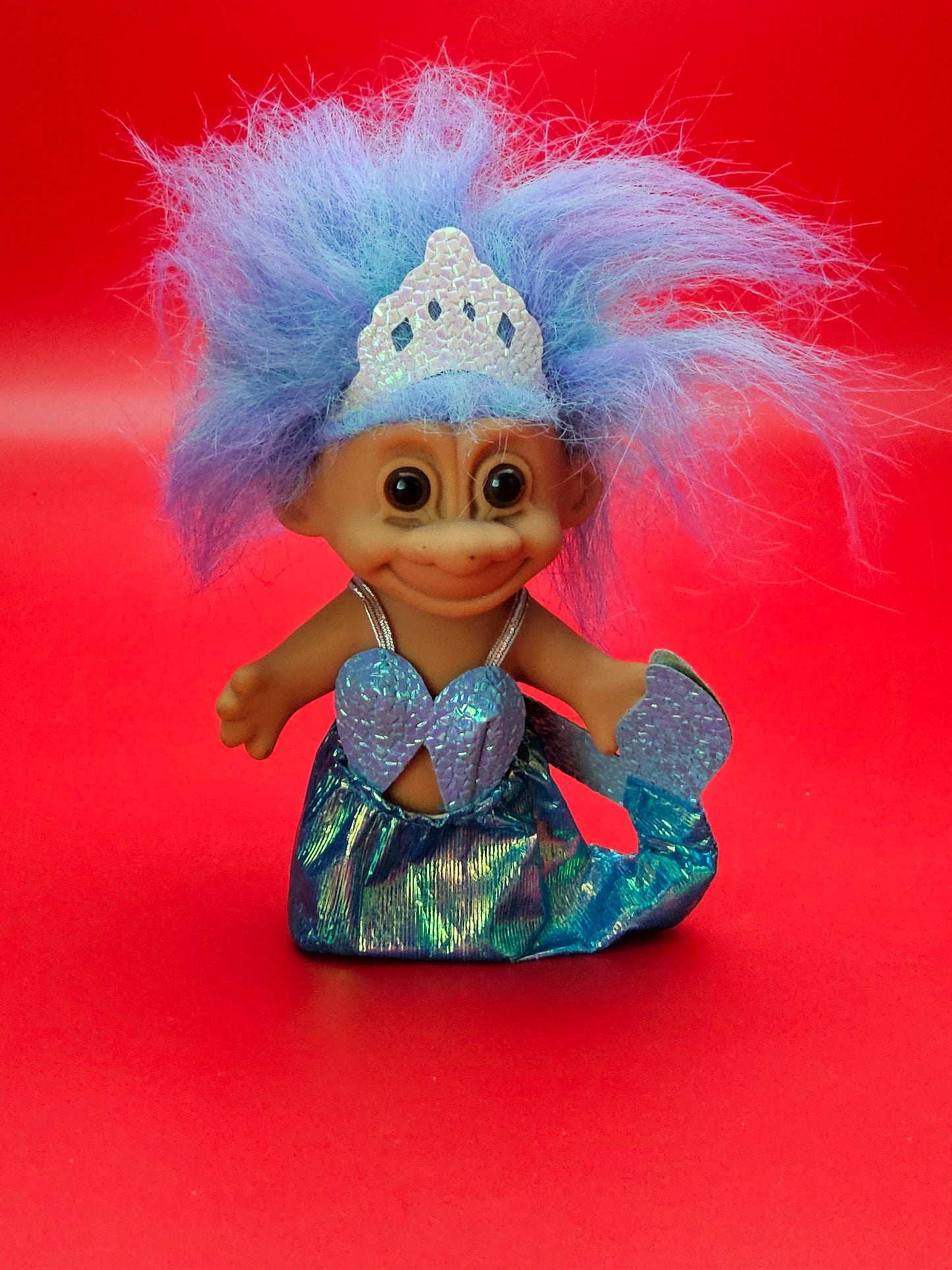 Vintage mermaid troll doll