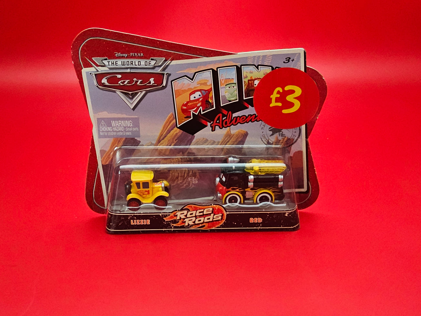 Lizzie and red race rods disney cars