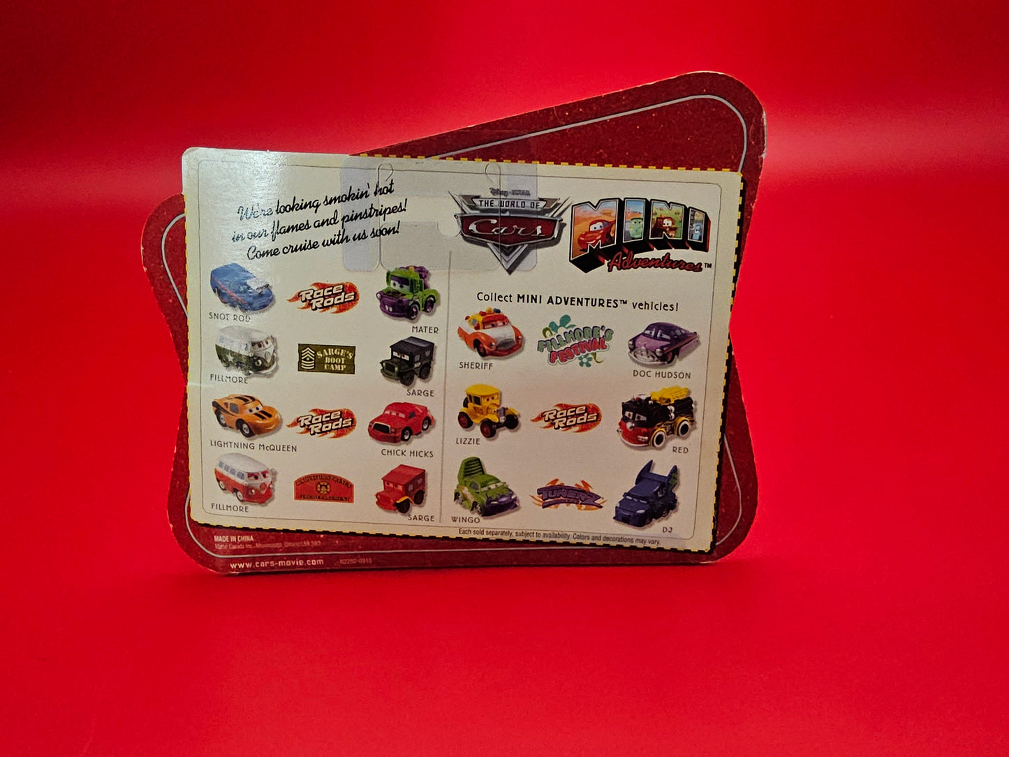 Lizzie and red race rods disney cars