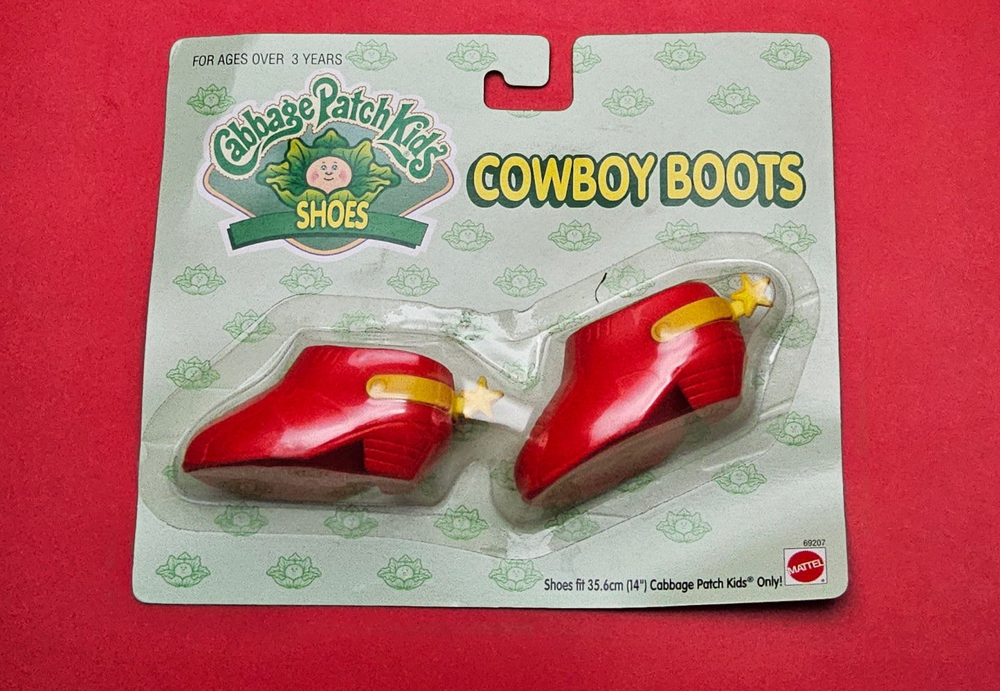 Cabbage patch cow boy boots sealed in original packaging