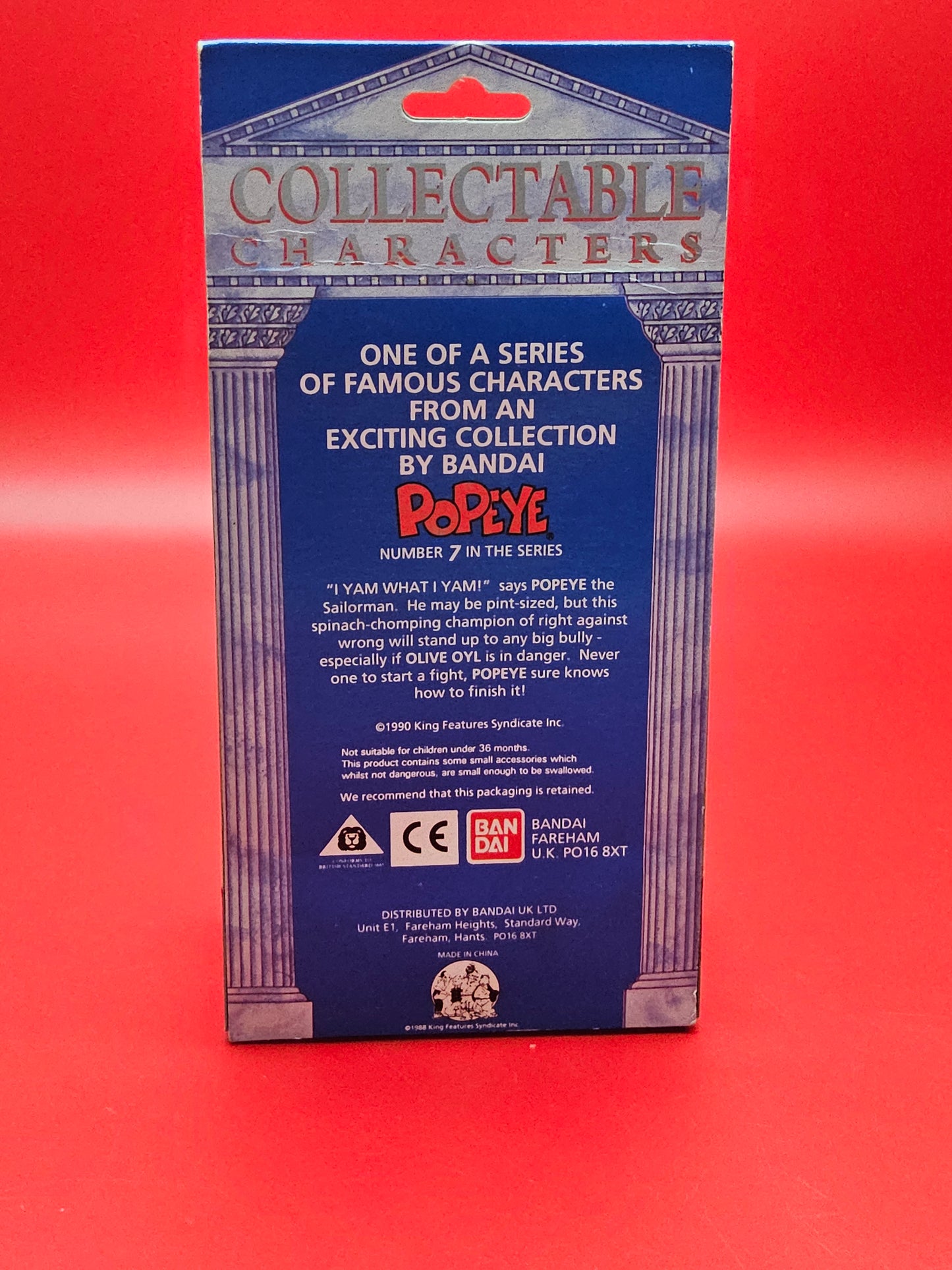 Bandai collectable characters Popeye sealed in original packaging