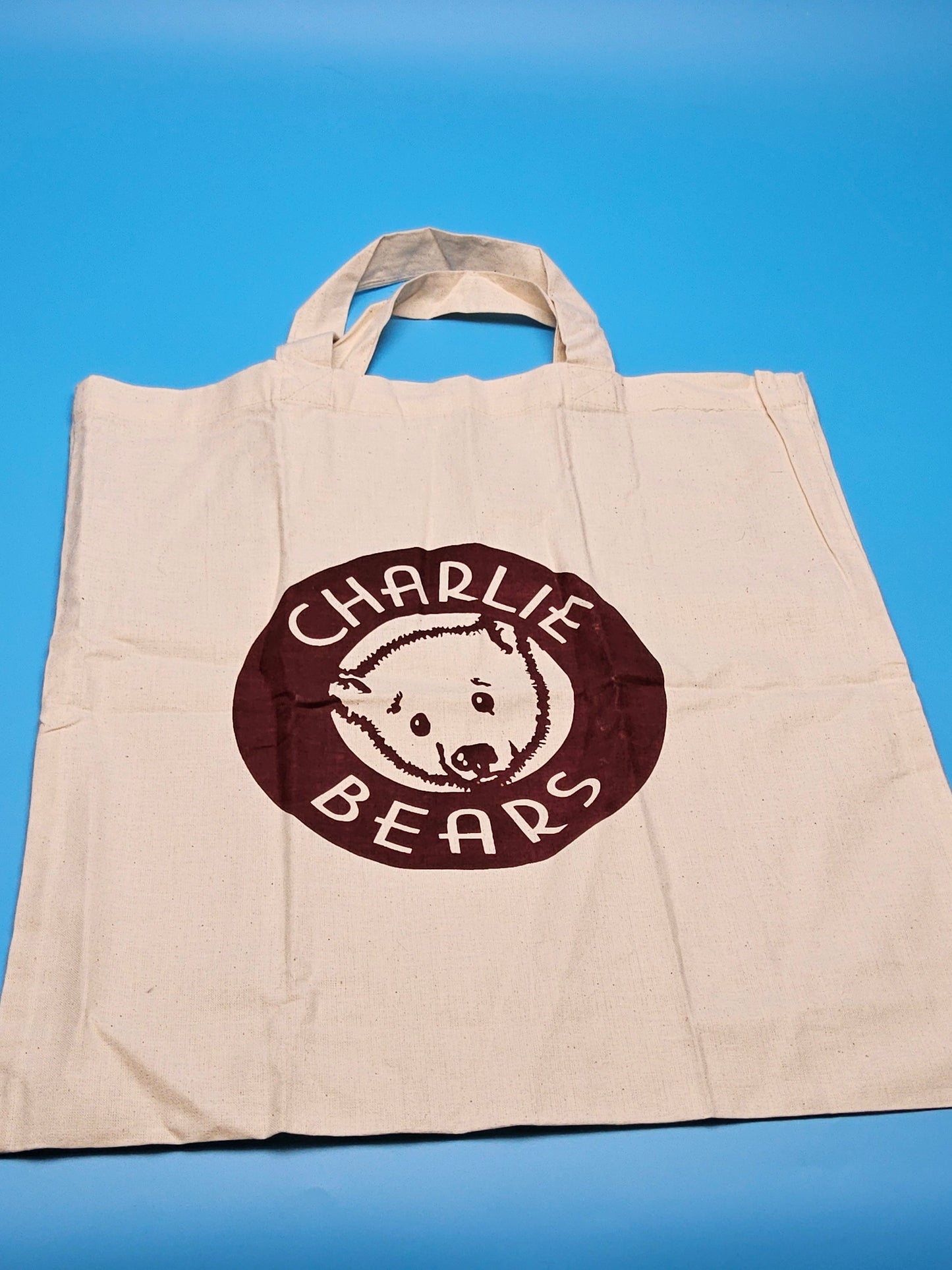 White Charlie bear bag