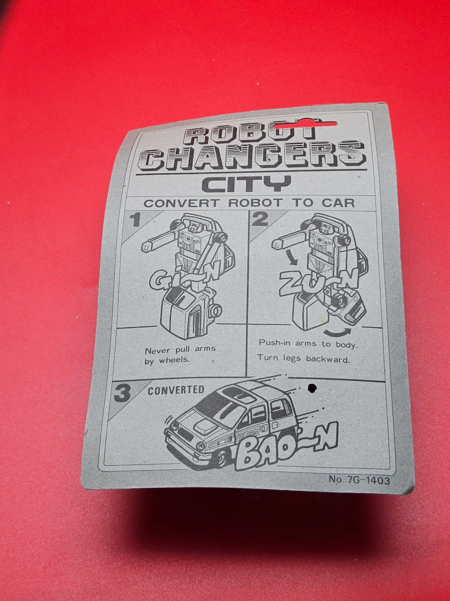 Robot changer toy city patrol van
