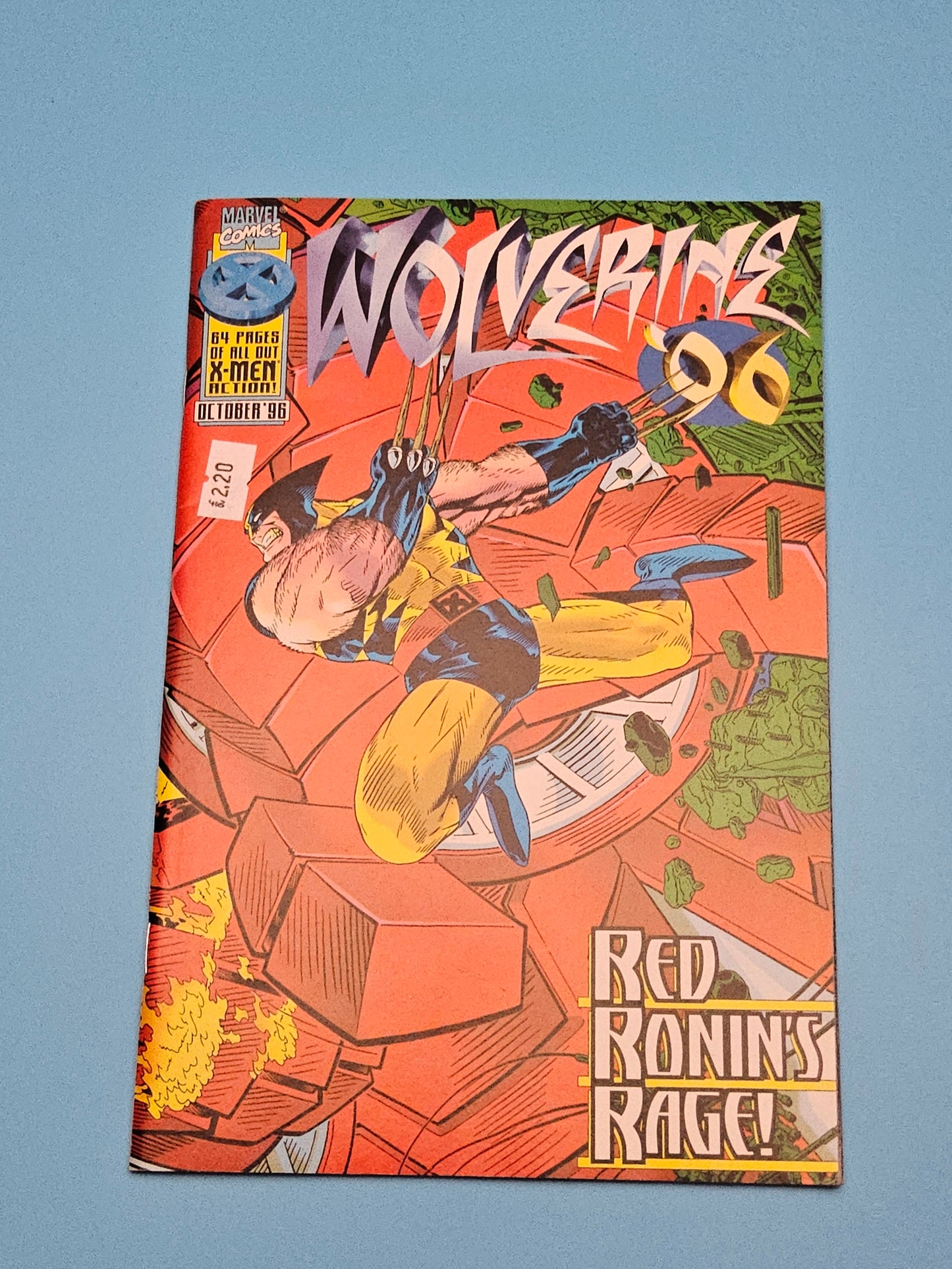 Vintage wolverine red ronin rage comic
