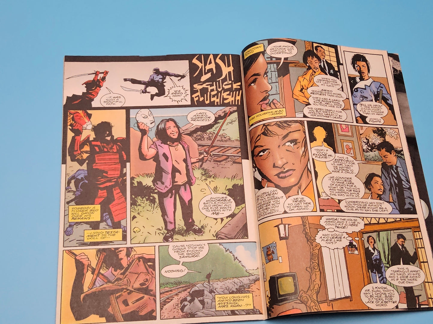 Vintage wolverine red ronin rage comic
