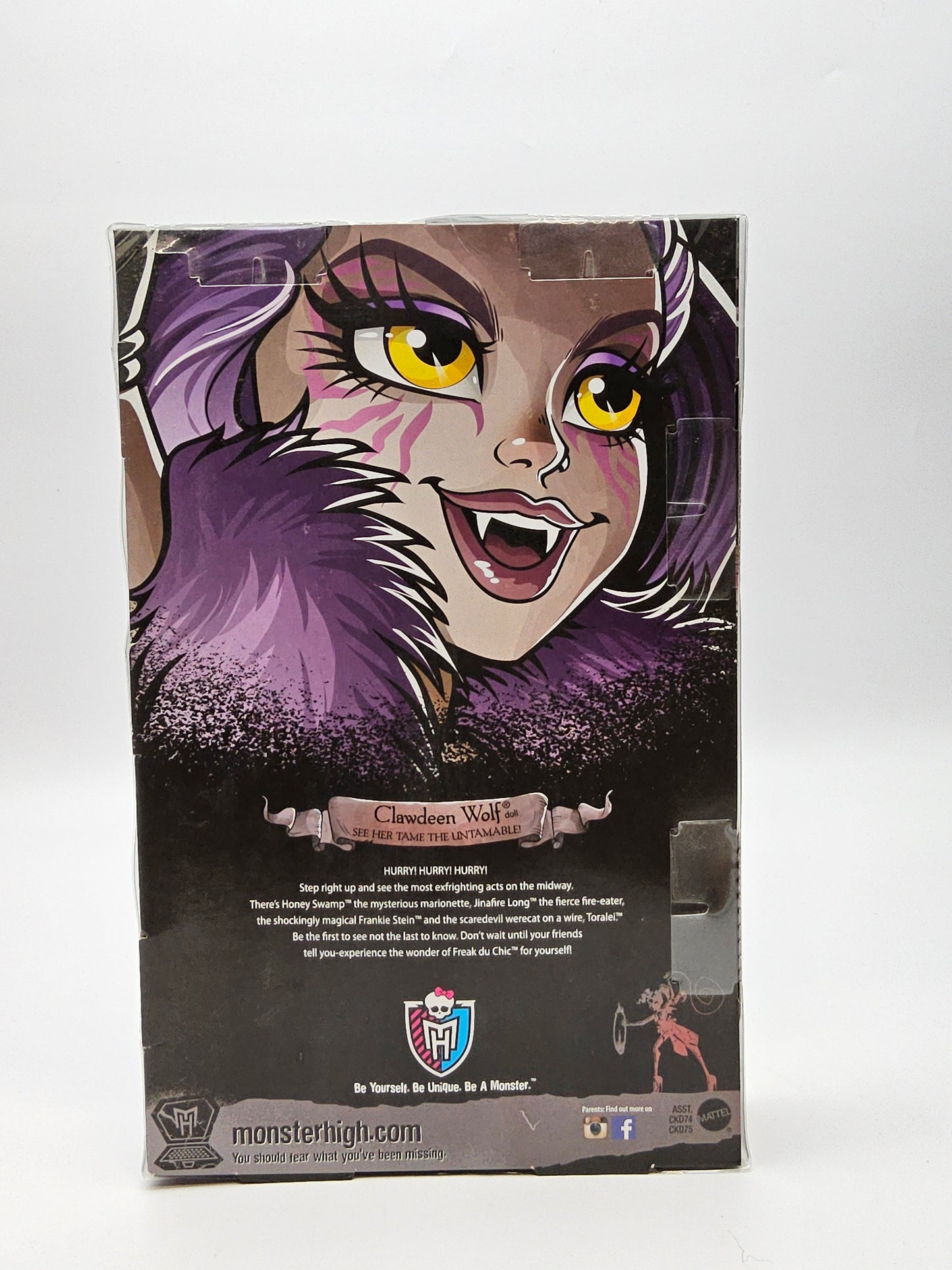 Monster high Clawdeen Wolf freak du chic doll sealed in original packaging
