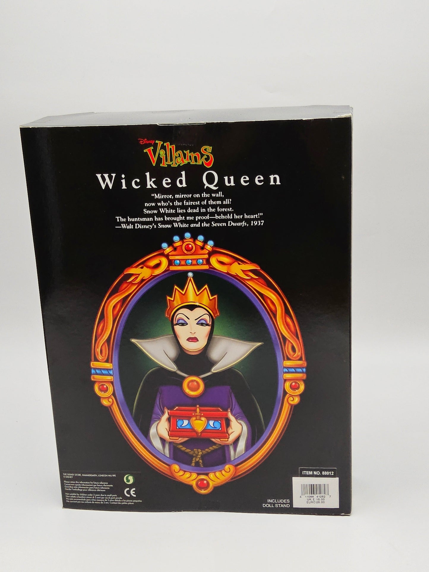 Disney villains evil queen doll sealed