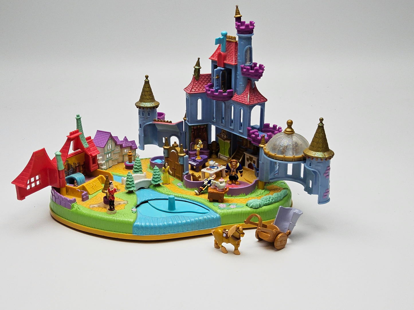 Polly pocket beauty and the beast castle 100% complete