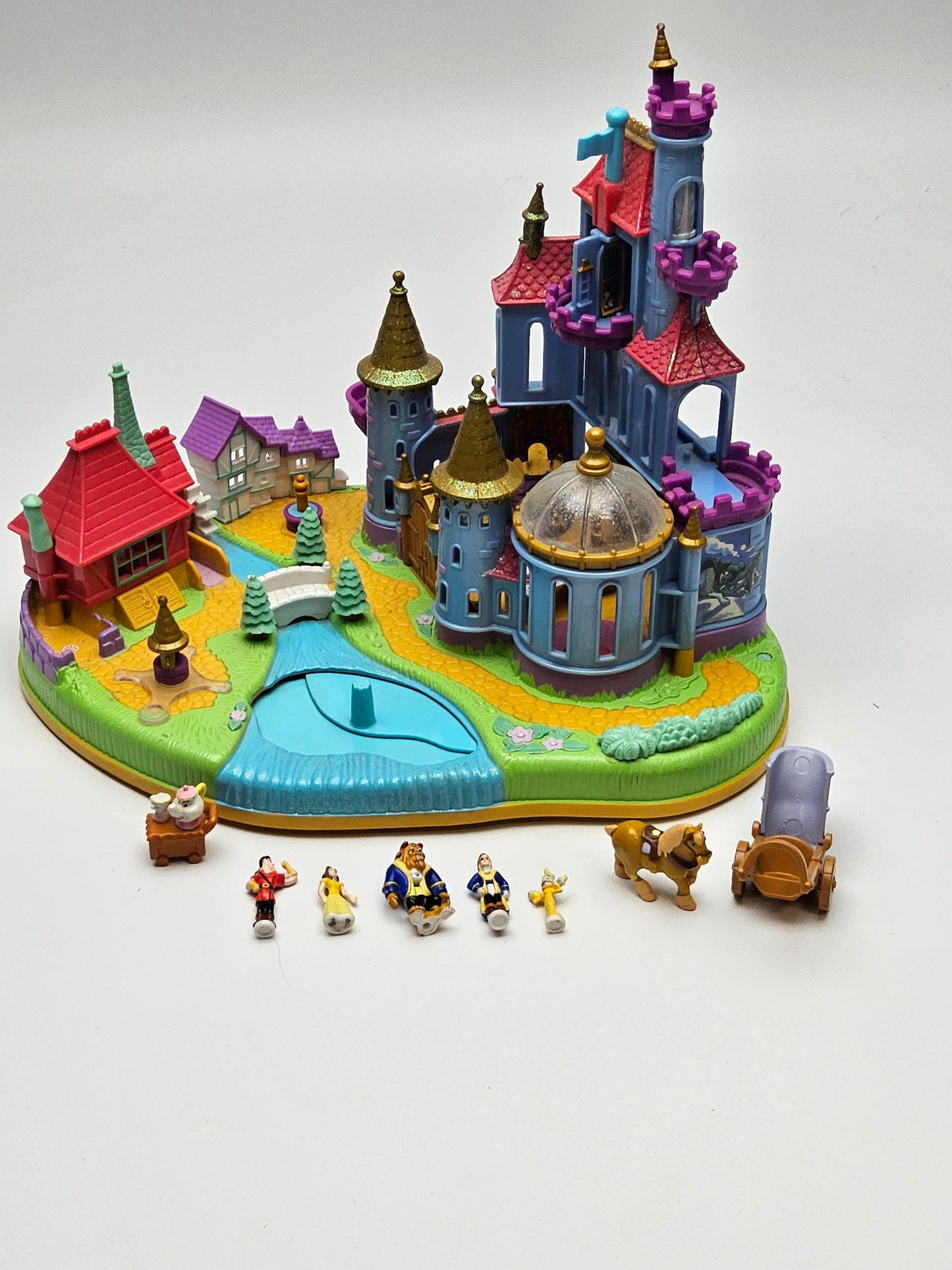 Polly pocket beauty and the beast castle 100% complete