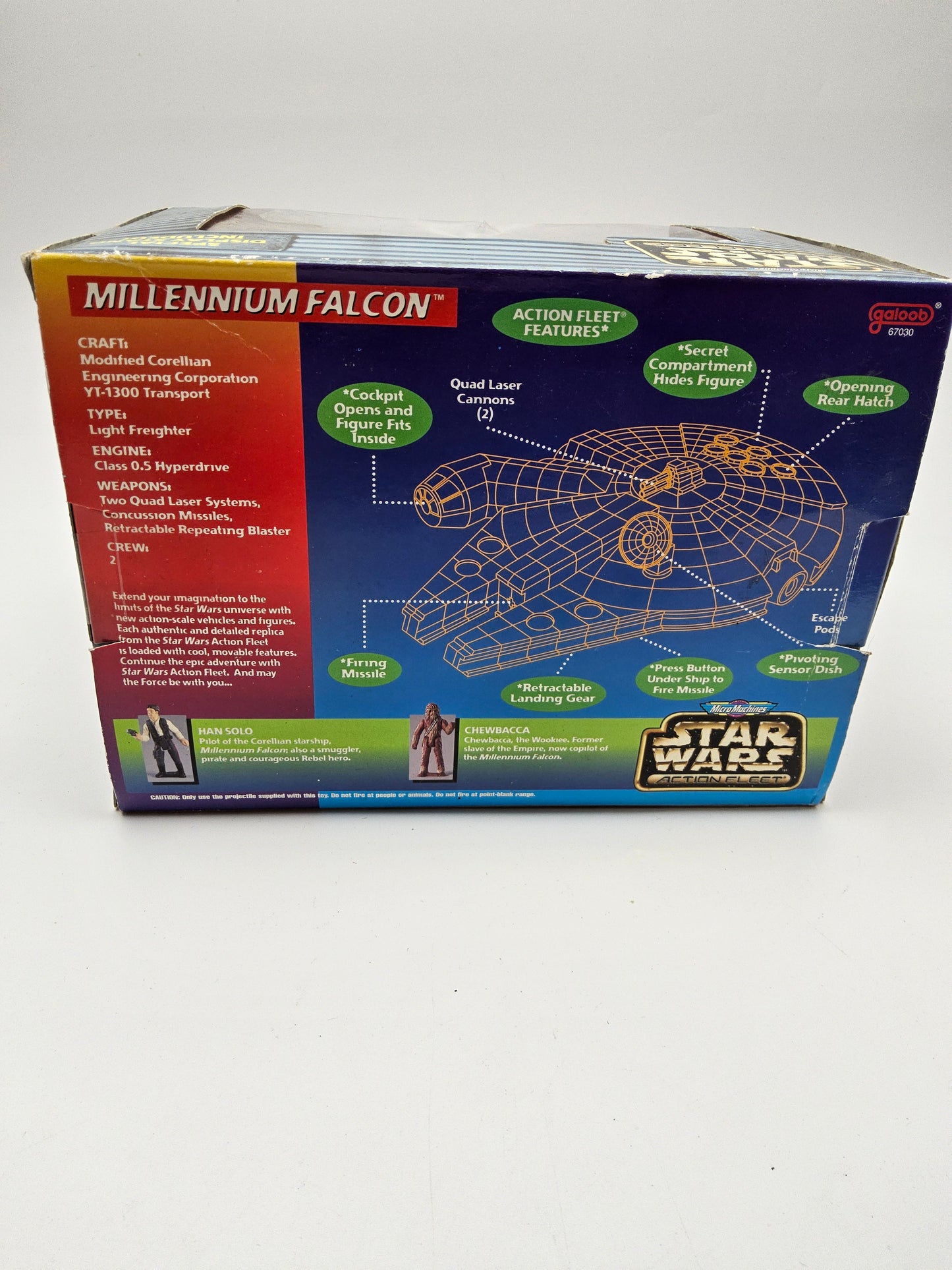 Micro machines star wars action fleet millennium falcon