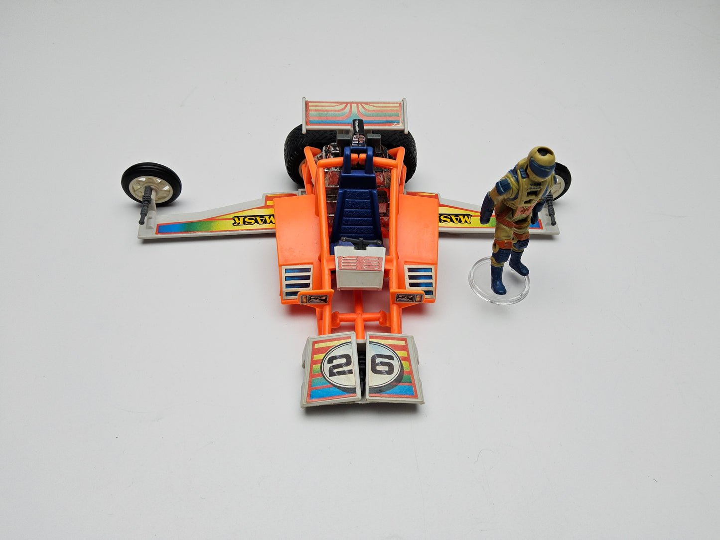 Vintage 1980s firefly boxed complete figure and mask (missing missile)