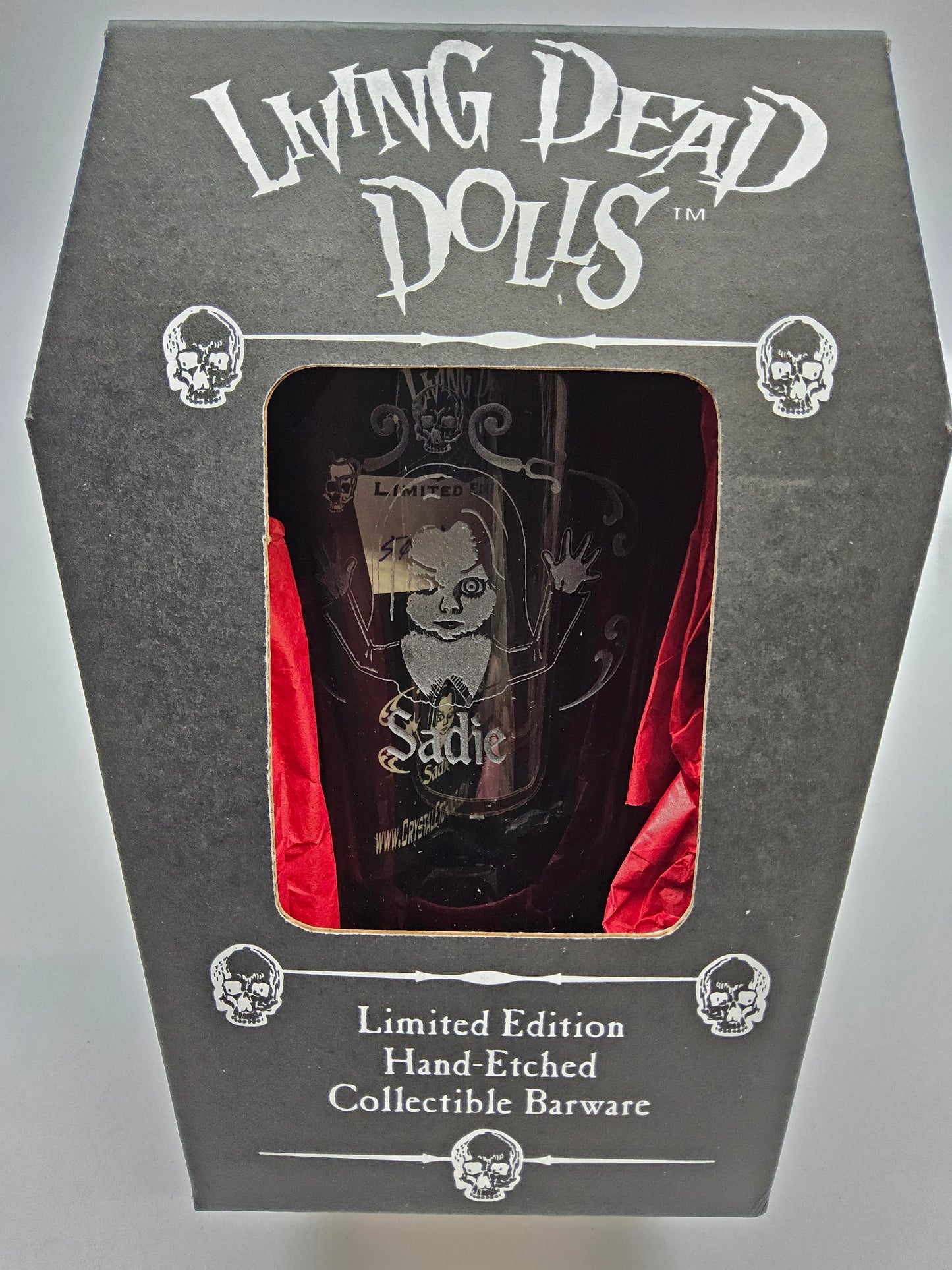 Living dead doll etched glass Sadie