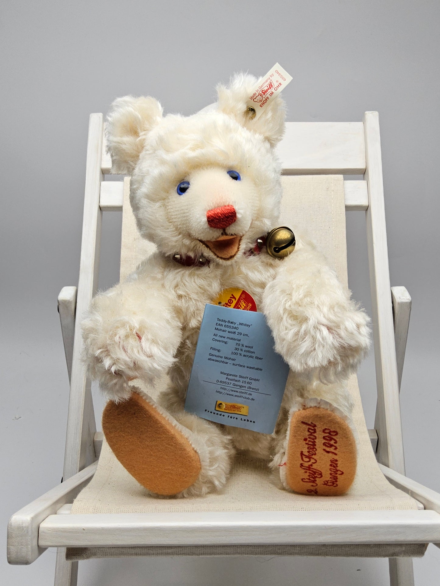 Steiff festival 1998 whitey bear