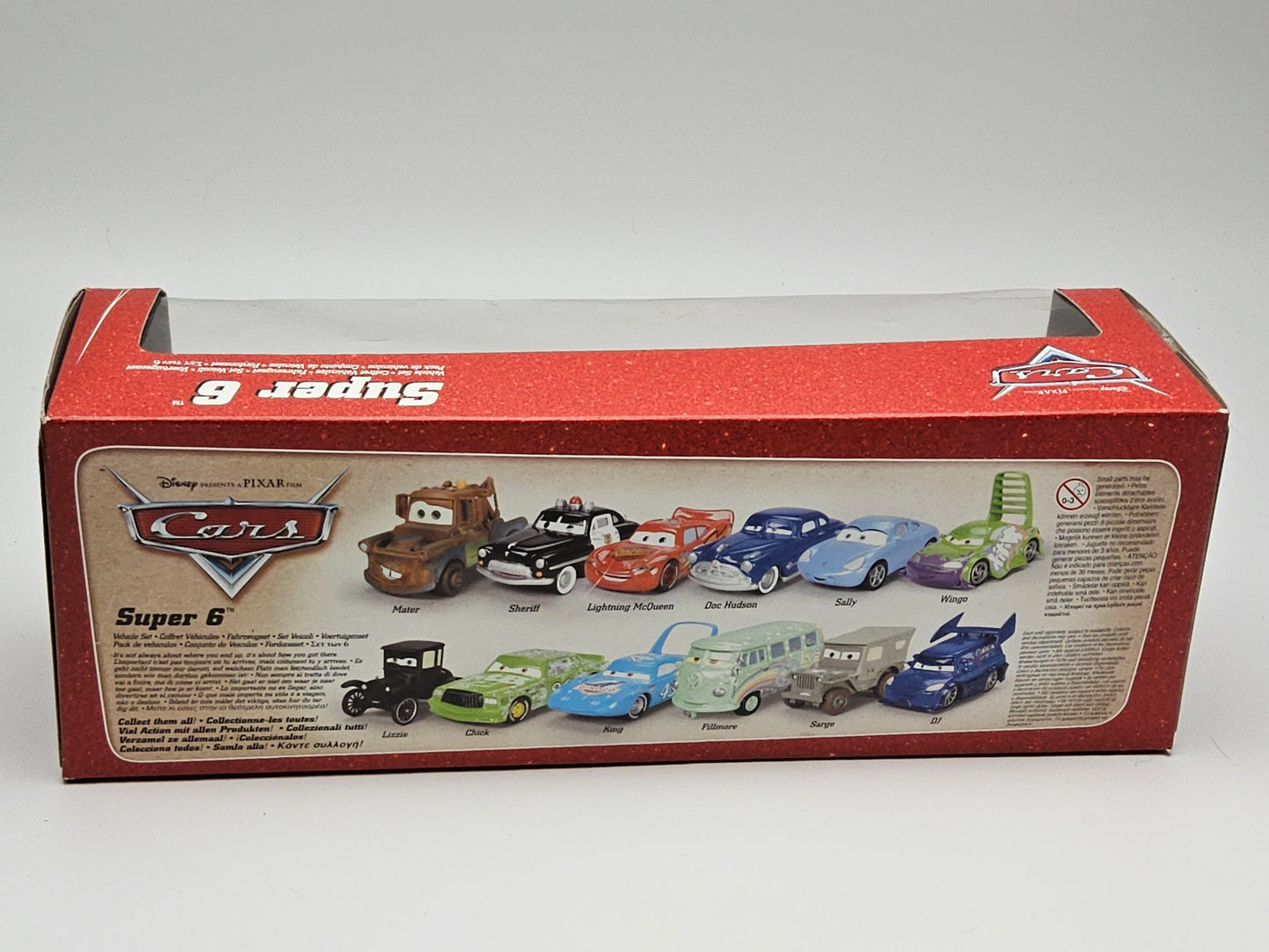Pixar cars super 6 set sealed in original packaging