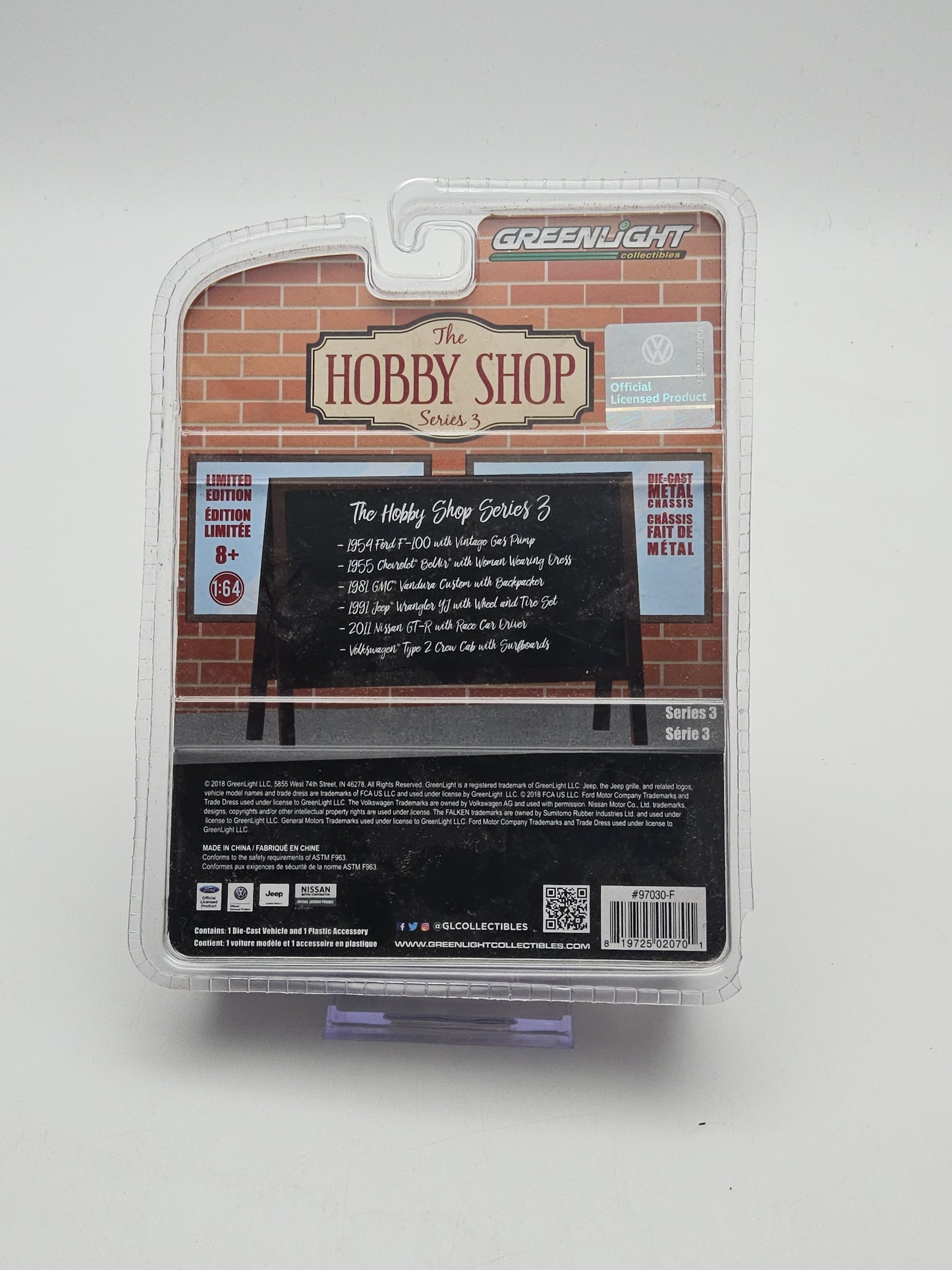 Greenlight hobby shop series 3 volkswagen sealed