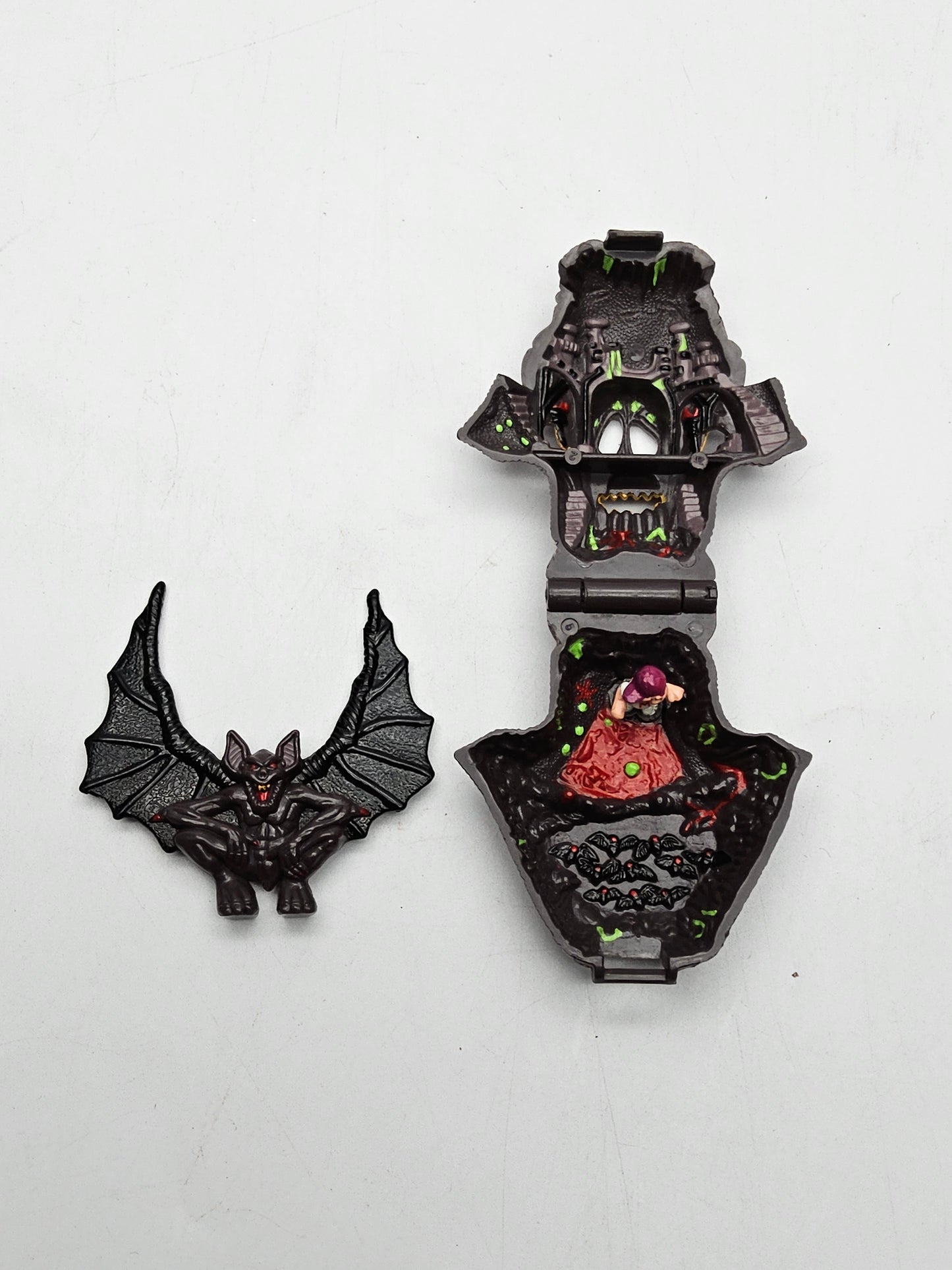 Mighty max defeats night wing with backing card