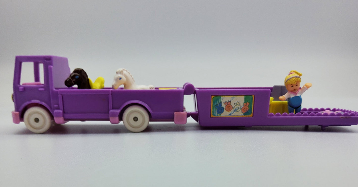 Polly pocket stables on the go 100% complete