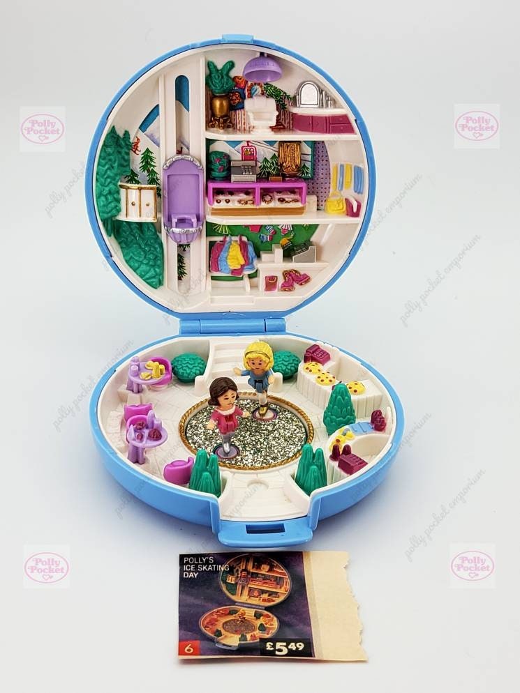 Polly pocket skating days compact 100% complete