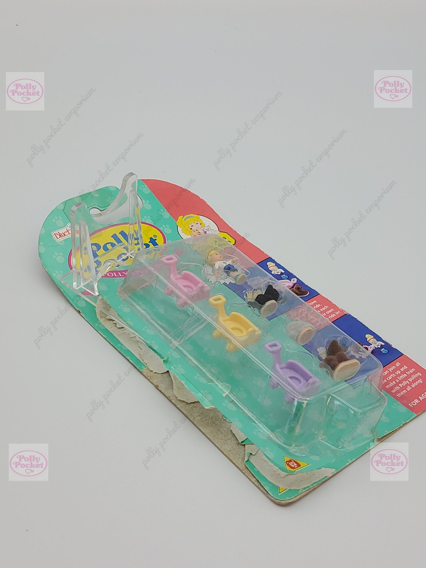 Polly pocket pet cart 100% complete with original packaging