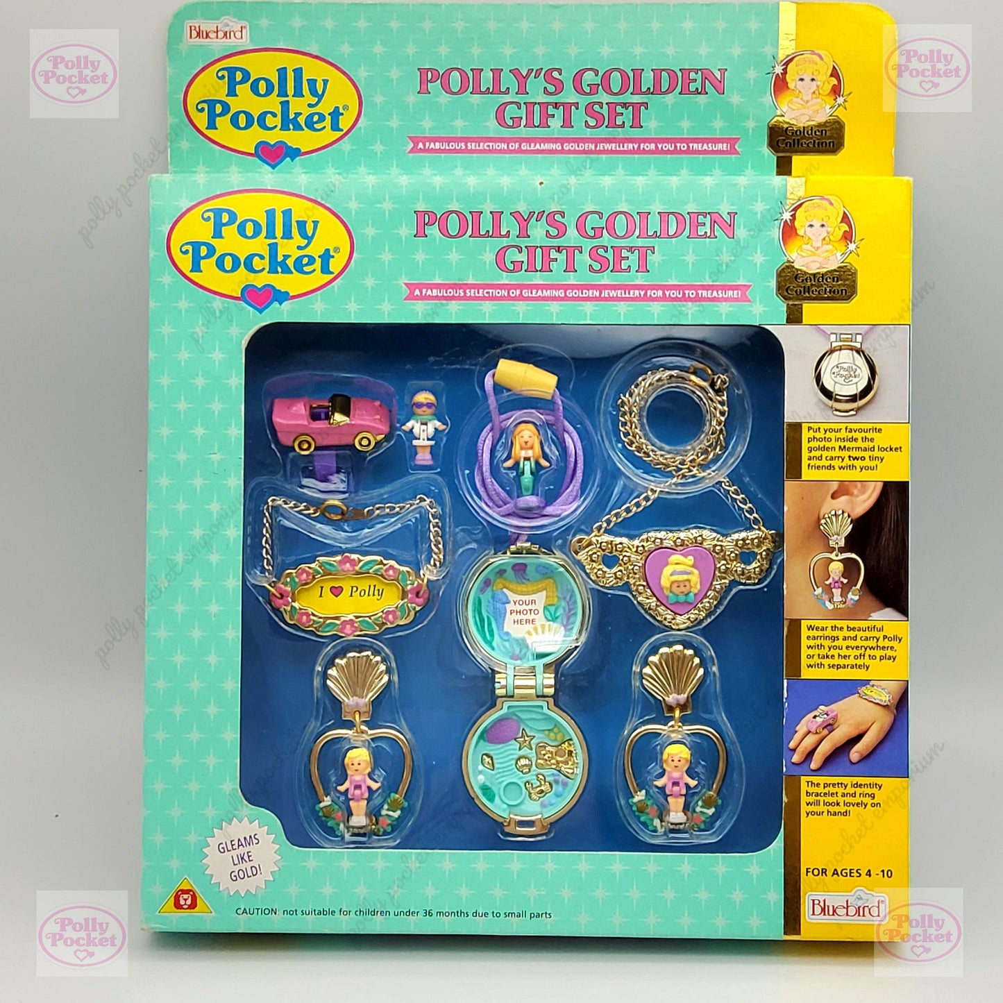 ULTRA RARE Polly pocket Polly's golden gift set sealed in origonal packaging