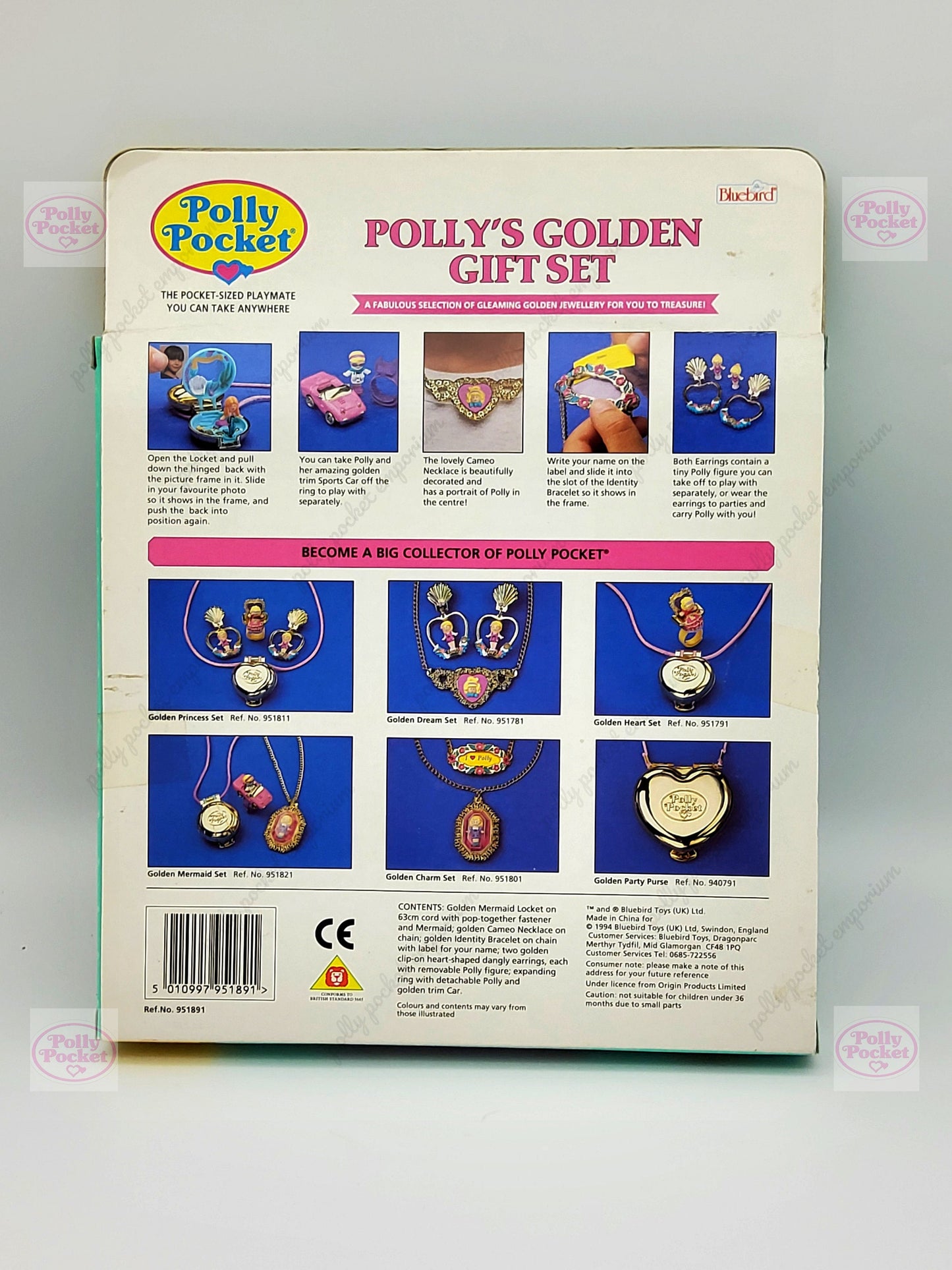 ULTRA RARE Polly pocket Polly's golden gift set sealed in origonal packaging