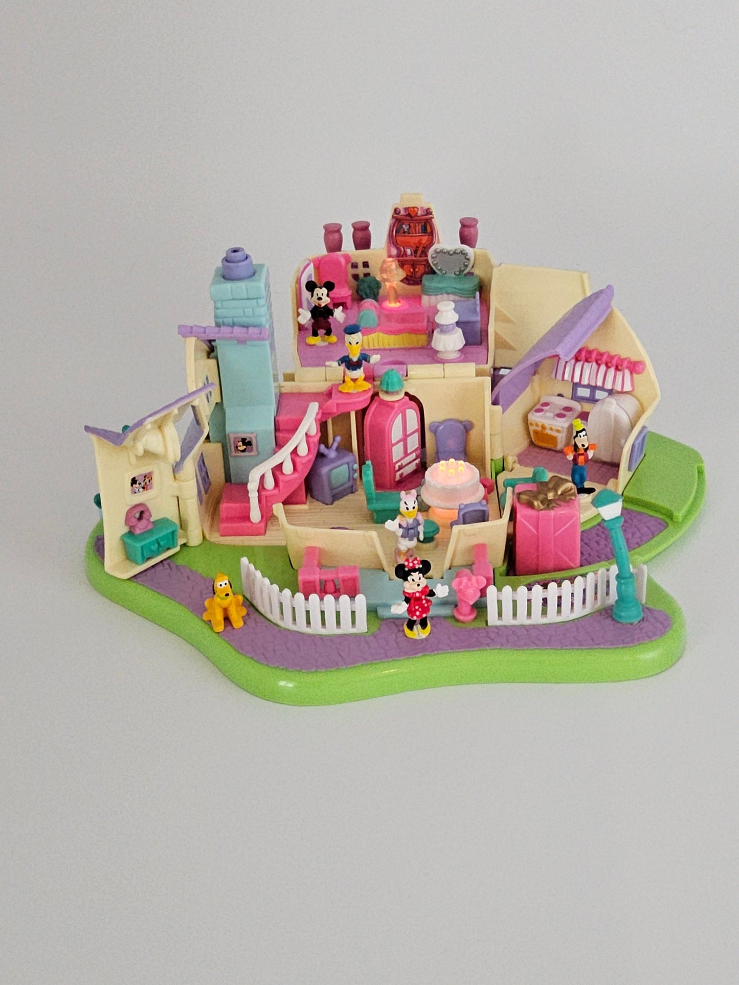Polly pocket Minnie mouse surprise party 100% complete