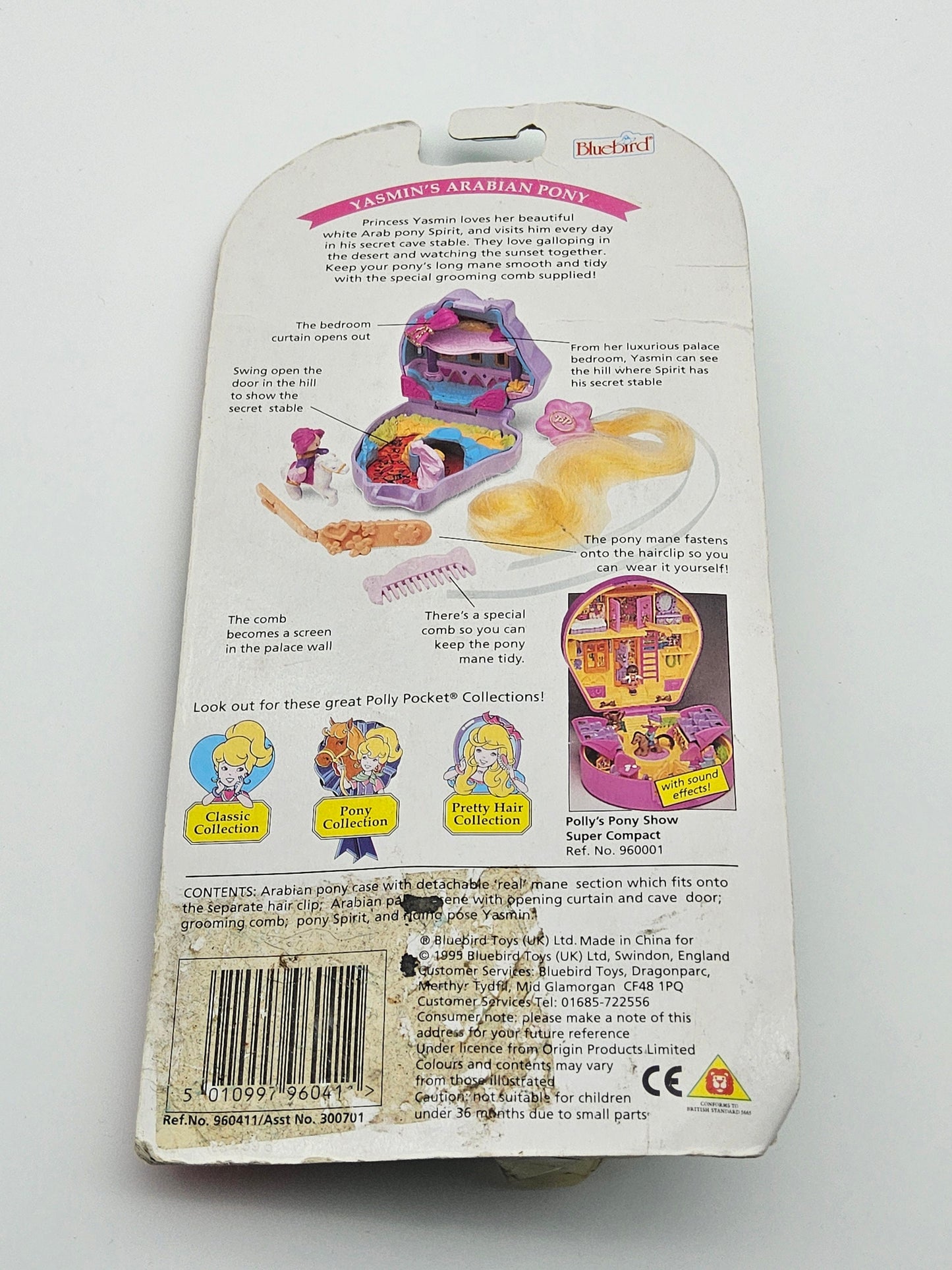 Polly pocket Yasmins Arabian pony compact sealed in original packaging