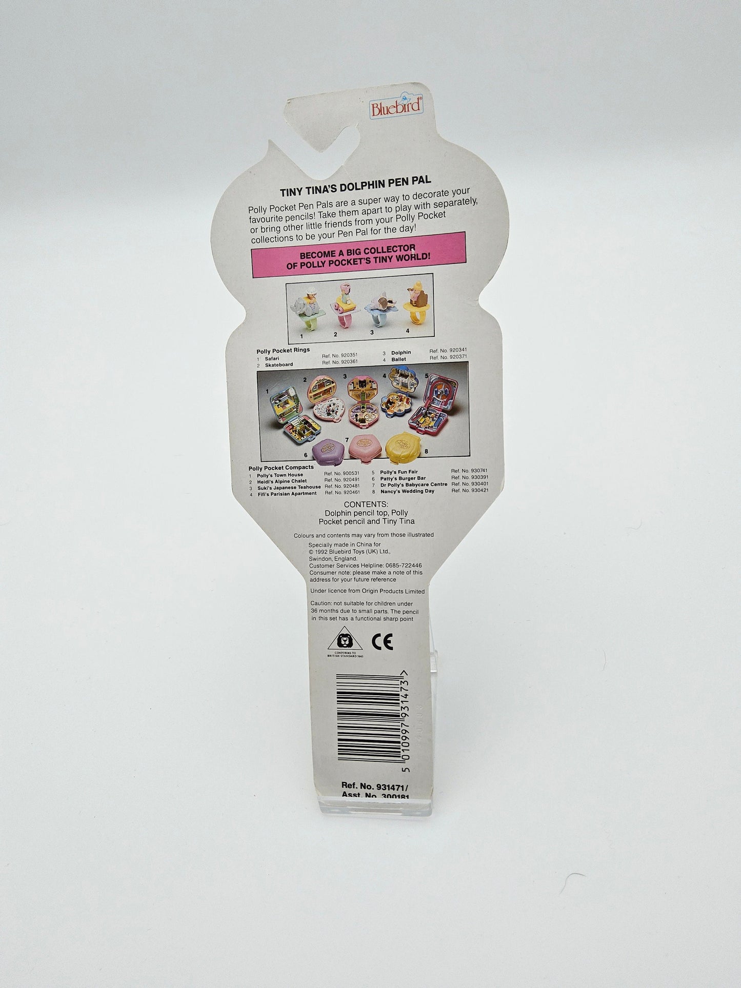 Polly pocket Tiny Tinas dolphin pen pal sealed in original packaging