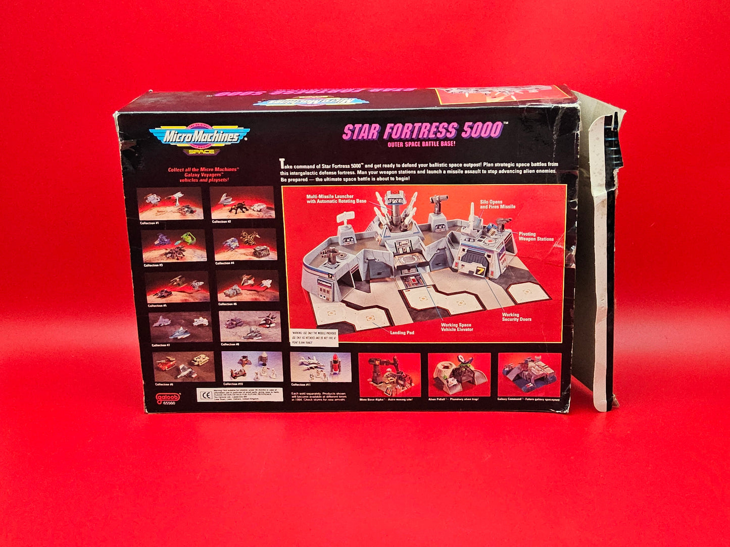 Galoob micro machines star fortress almost complete with original packaging