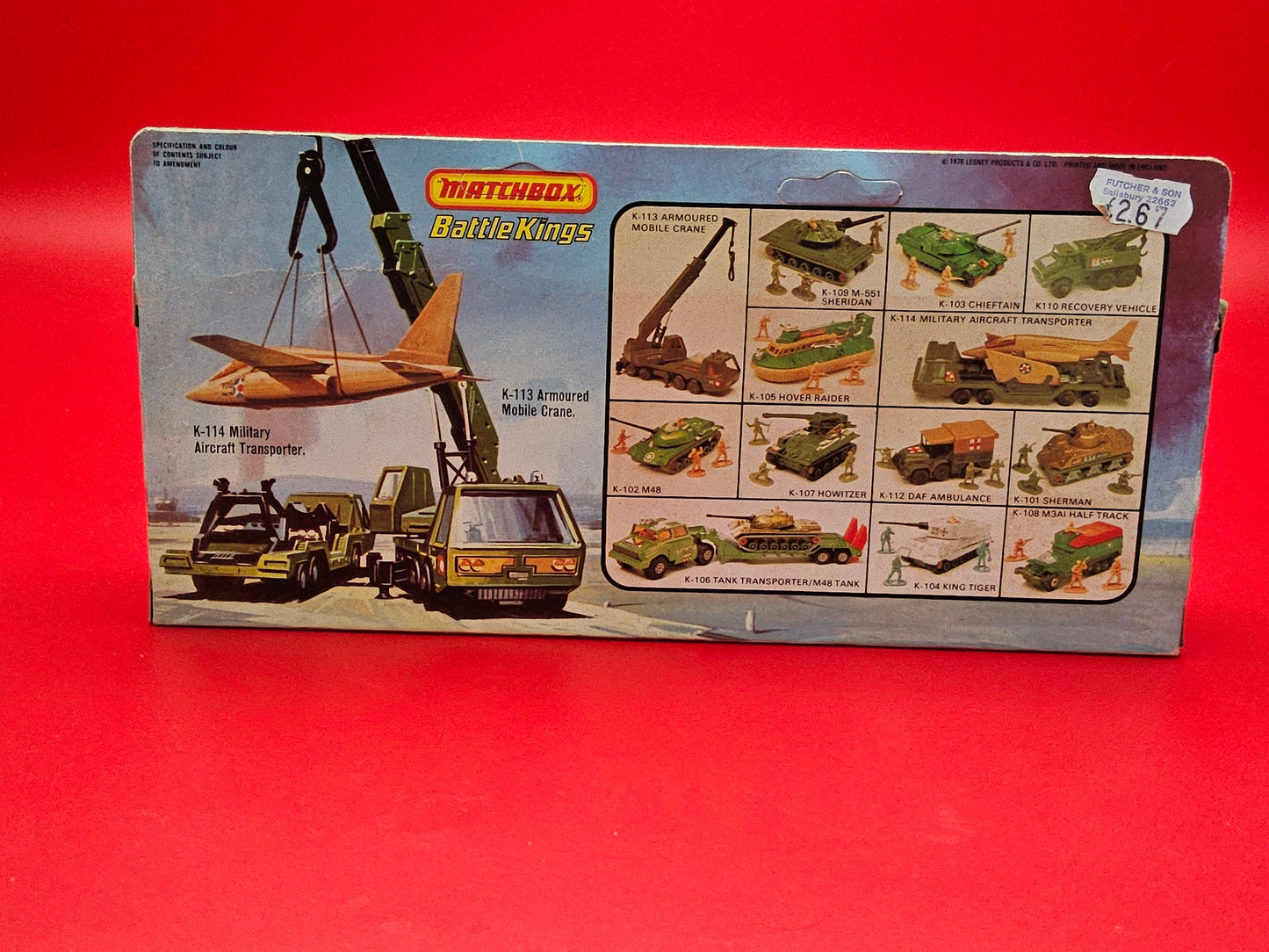 Matchbox battle king petrol tanker sealed in original packaging
