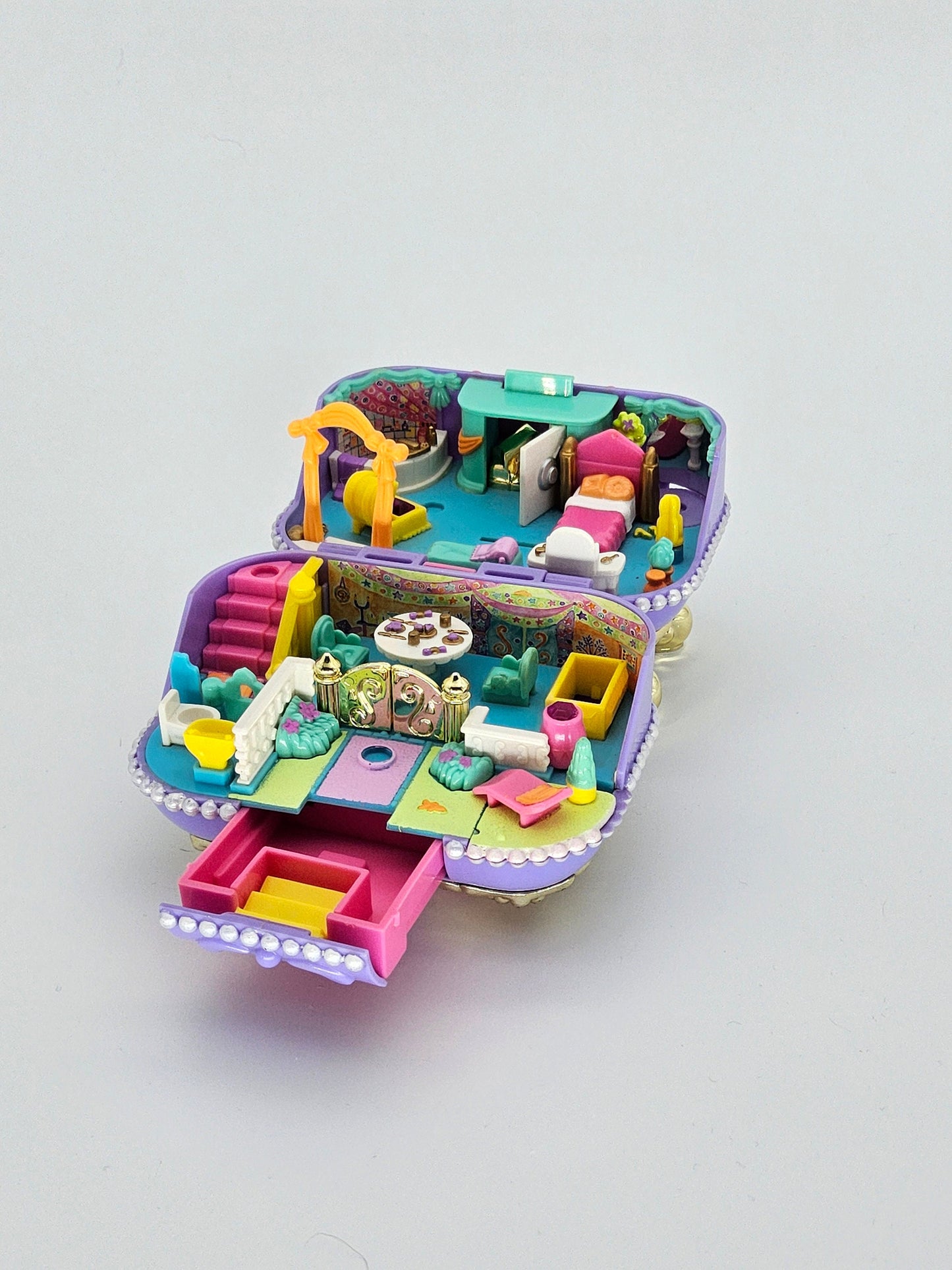 ULTRA RARE Bluebird variation Polly pocket jewel secrets 100% complete