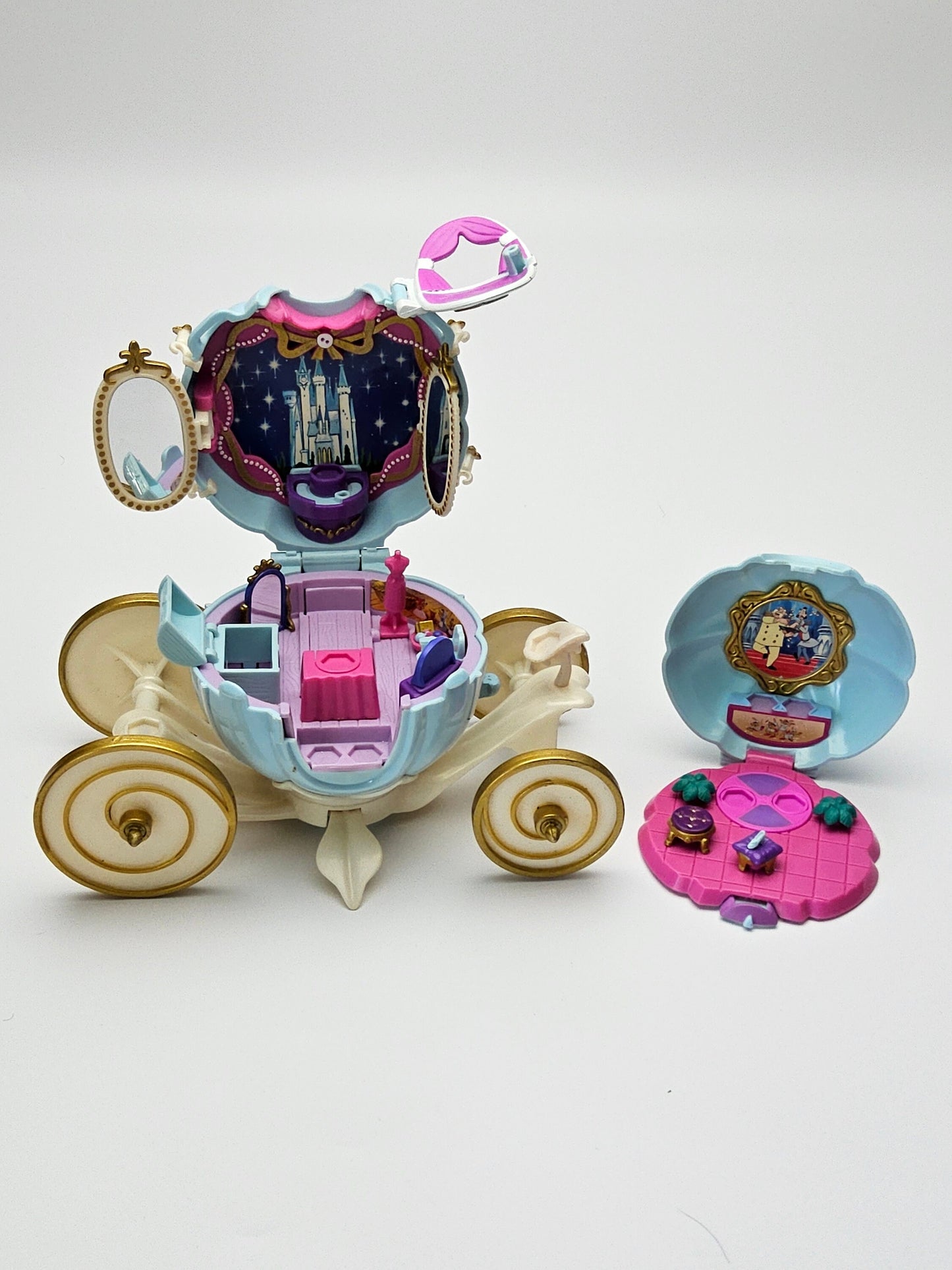 Polly pocket cinderella carriage 100% complete