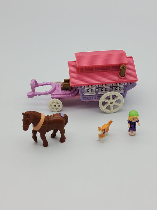 Polly pocket circus wagon 100% complete