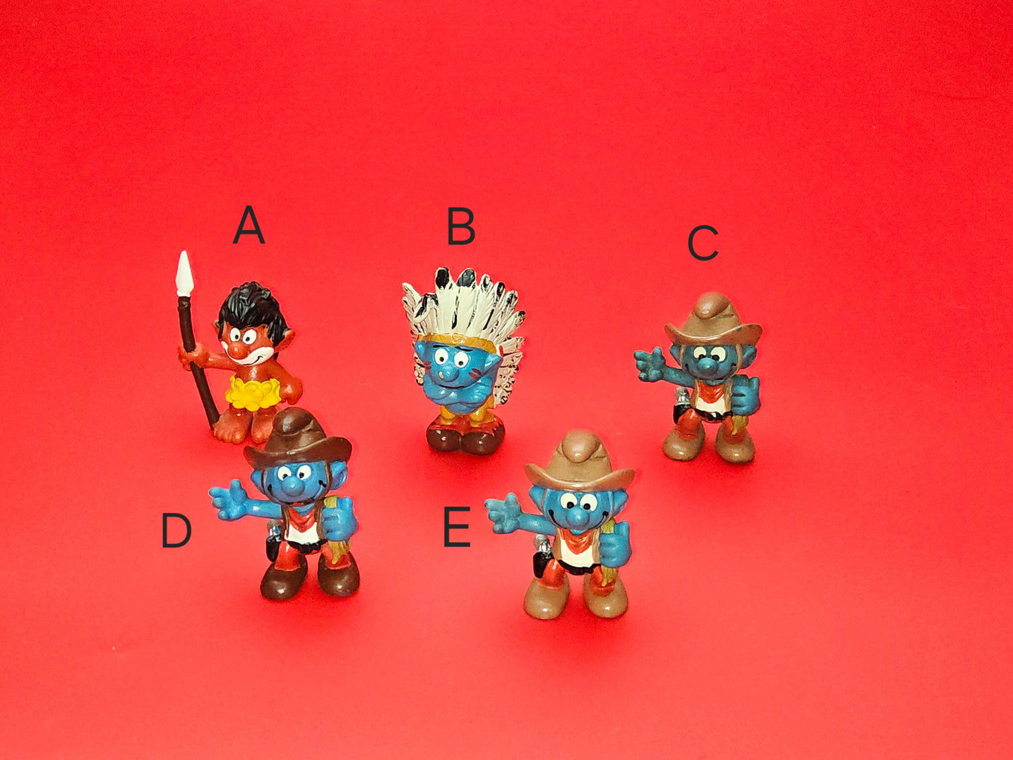 Vintage schleich smurfs