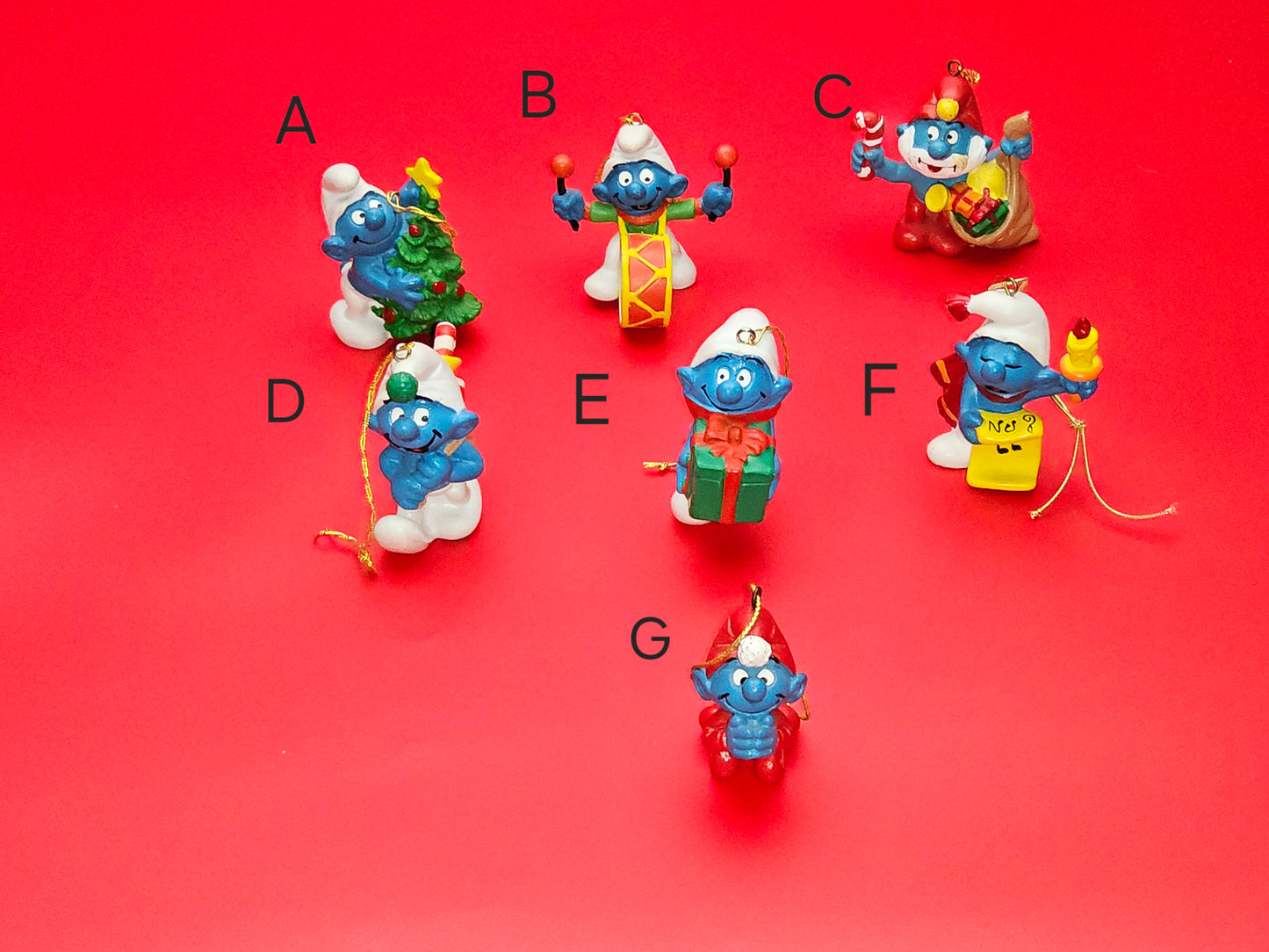 Vintage schleich christmas ornaments