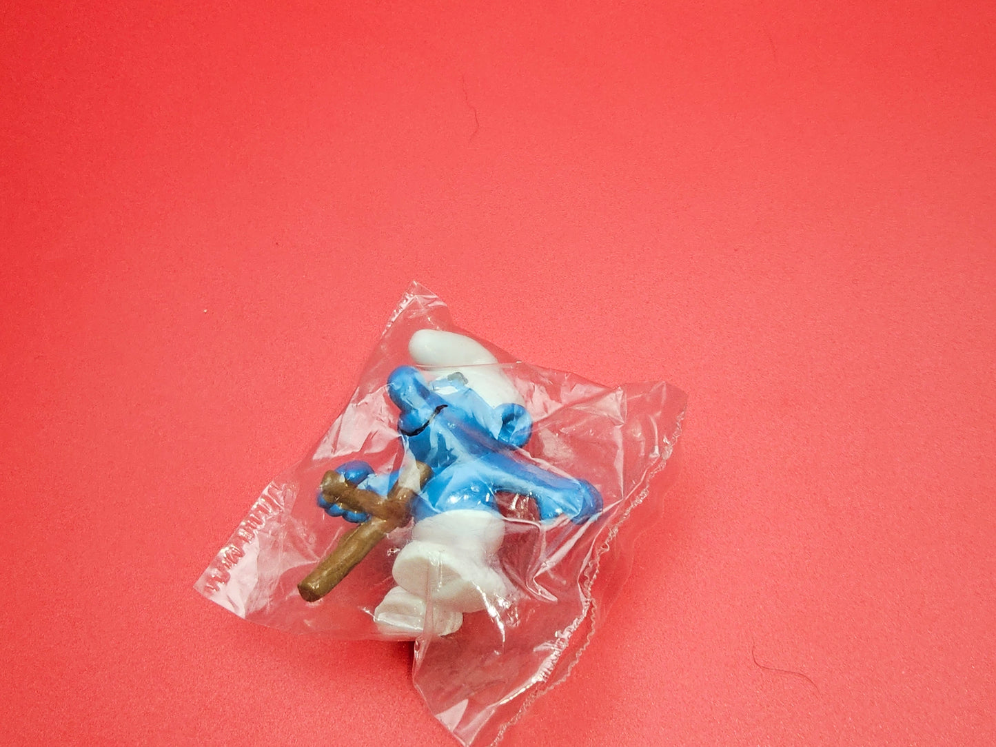 Pair of smurfs with wheelchair and crutch sealed