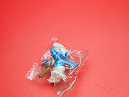Pair of smurfs with wheelchair and crutch sealed