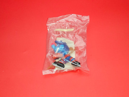 Smurf ice hockey player sealed